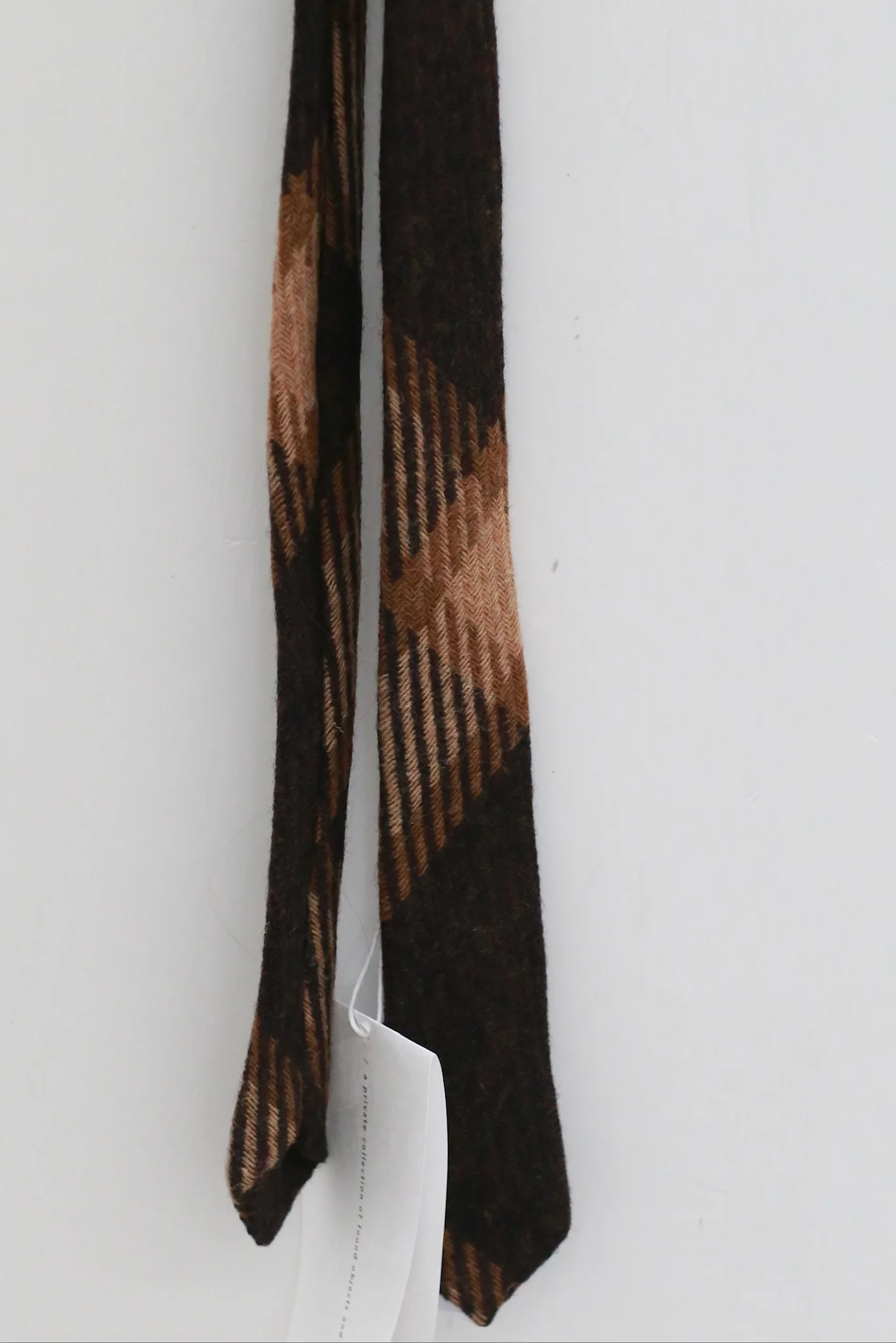 Walter Van Beirendonck Fall/Winter 2025 Embroidered Print Tie Collection WVB-9037-Brown - Image 2