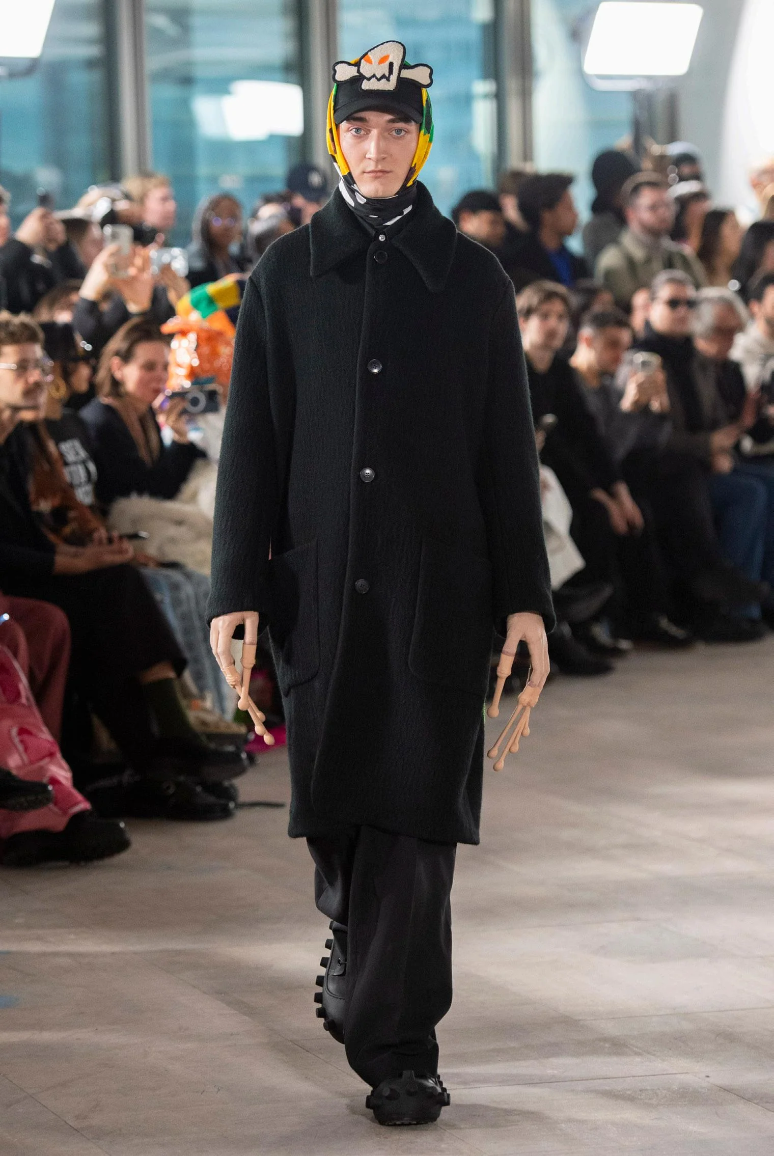 Walter Van Beirendonck Fall/Winter 2025 Peace Hat WVB-AW25-9012-Sample Bone Patch (AW25-9011) - Image 3