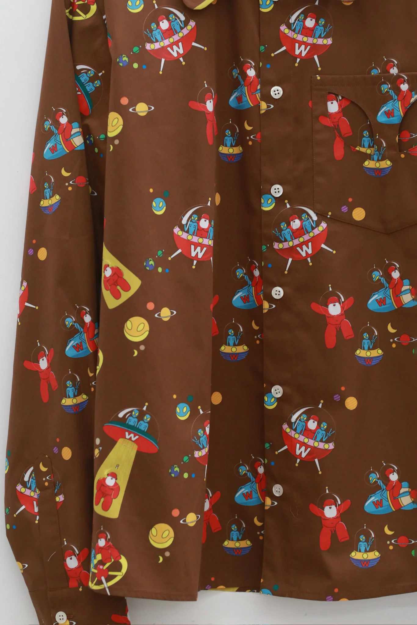 Walter Van Beirendonck Fall/Winter 2025 Printed Shirt/Pants WVB-6005-CC23 Friar Brown Shirt - Image 2