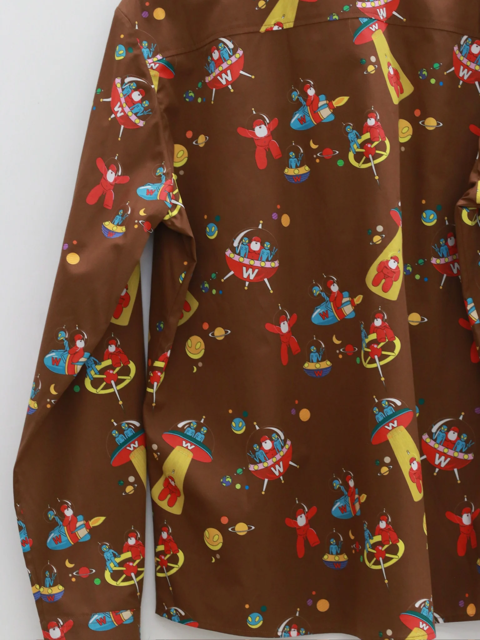 Walter Van Beirendonck Fall/Winter 2025 Printed Shirt/Pants WVB-6005-CC23 Friar Brown Shirt - Image 3