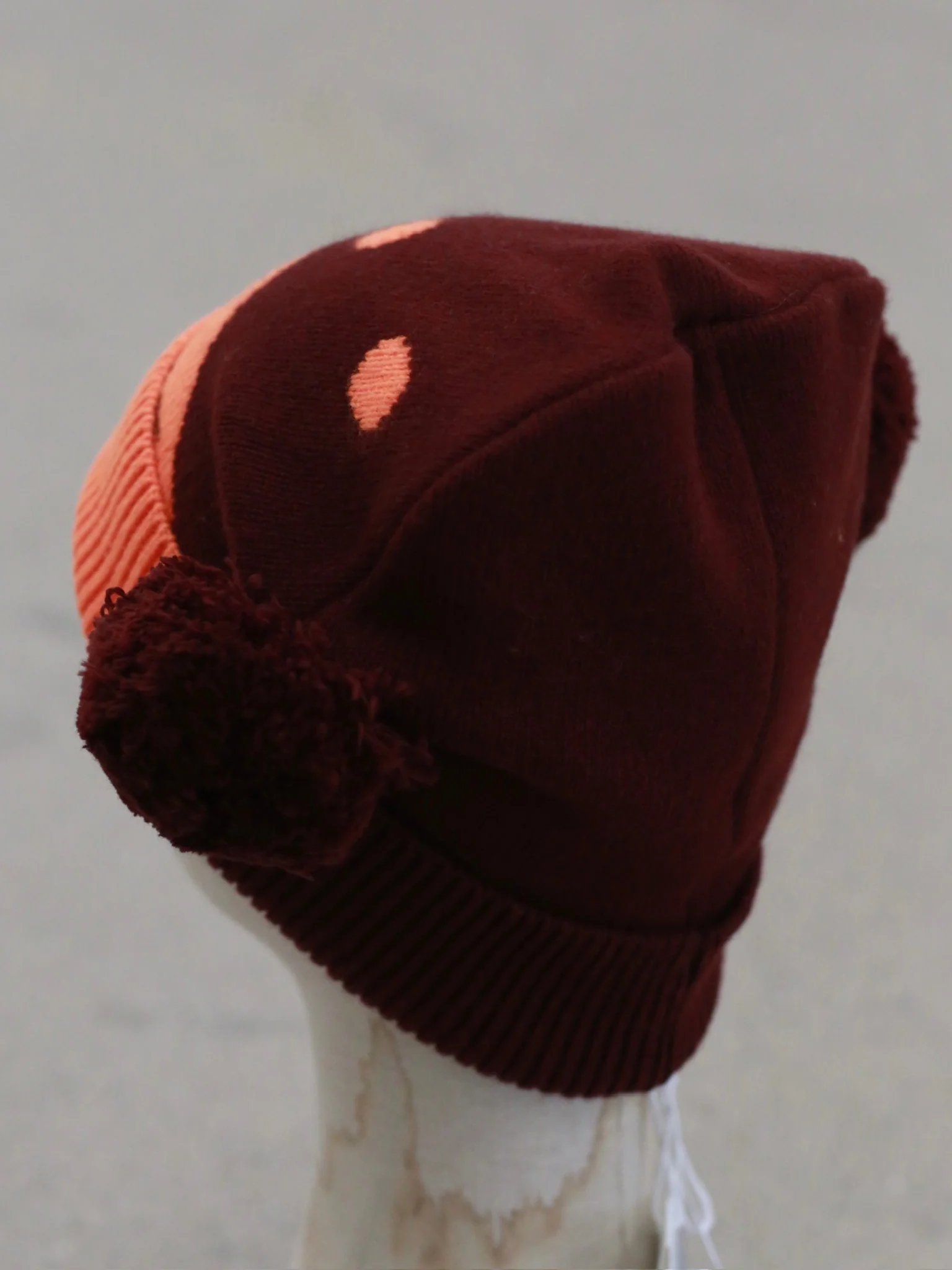 Walter Van Beirendonck Fall/Winter 2025 Wool Hat WVB-AW25-9021-Bordeaux - Image 3