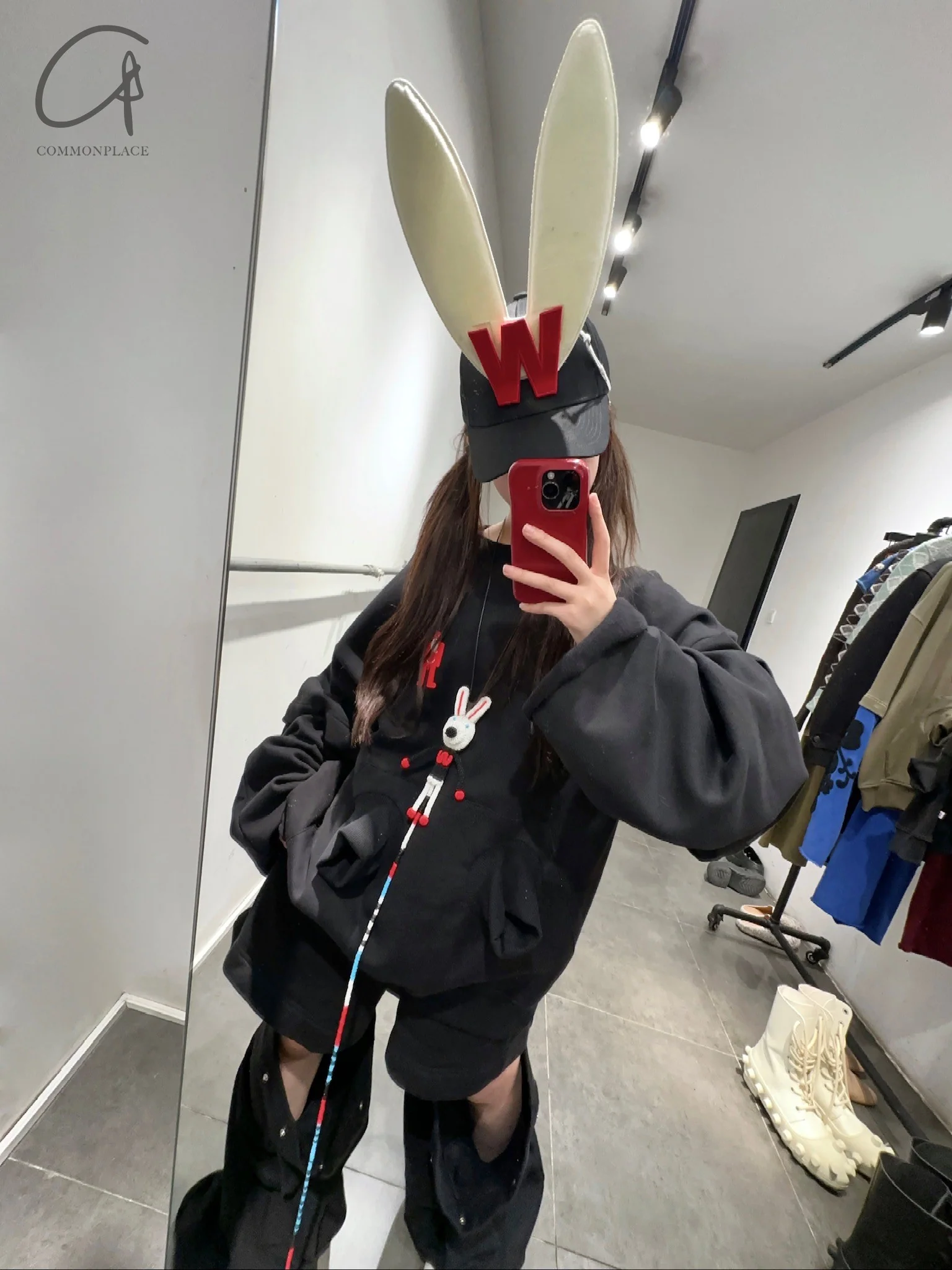 Walter Van Beirendonck Hat Collection WVB-9007-HEIHONG-F 9007 Black/Flame Scarlet WVB-9004 - Image 6