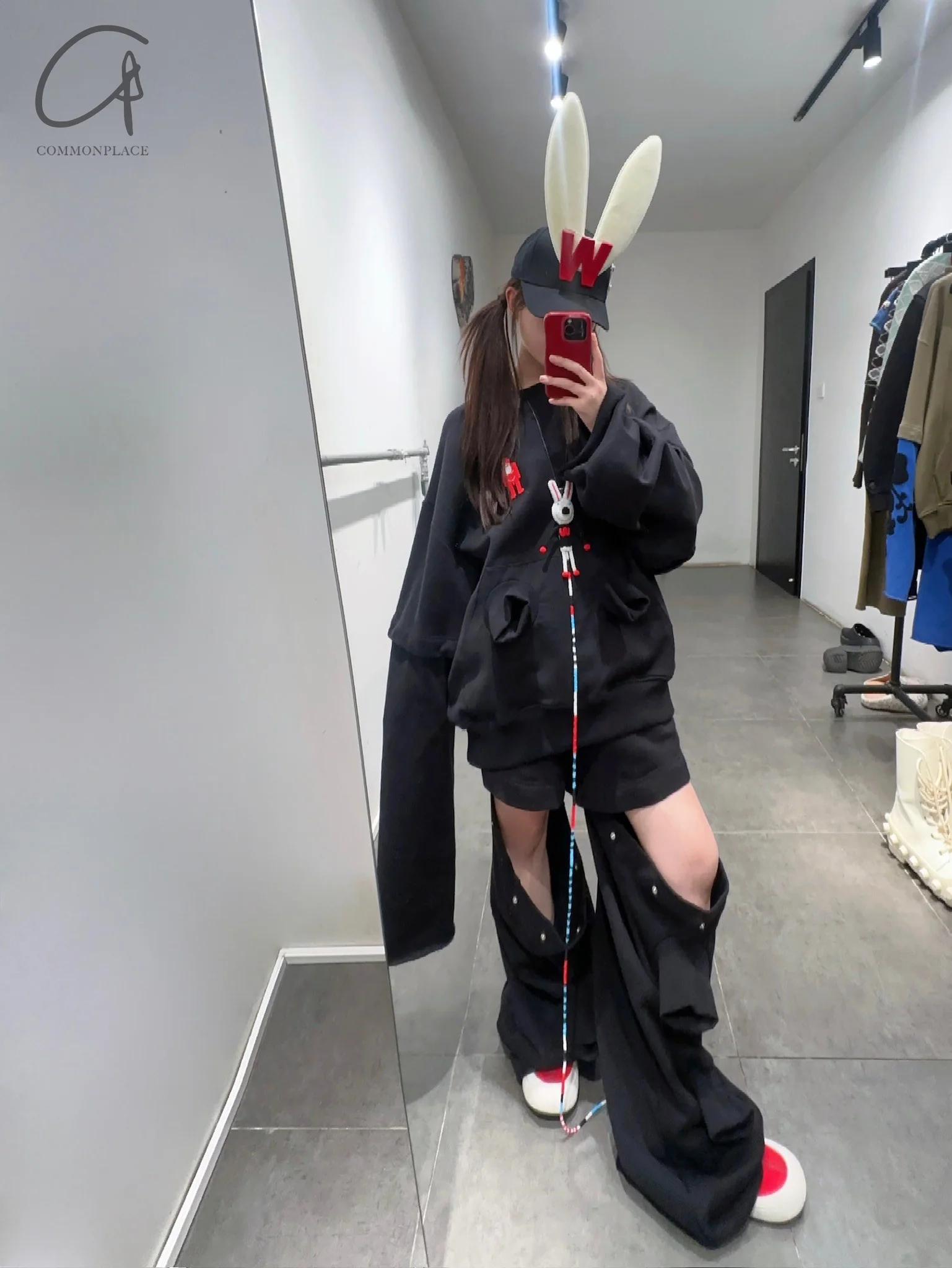 Walter Van Beirendonck Hat Collection WVB-9007-HEIHONG-F 9007 Black/Flame Scarlet WVB-9004 - Image 8