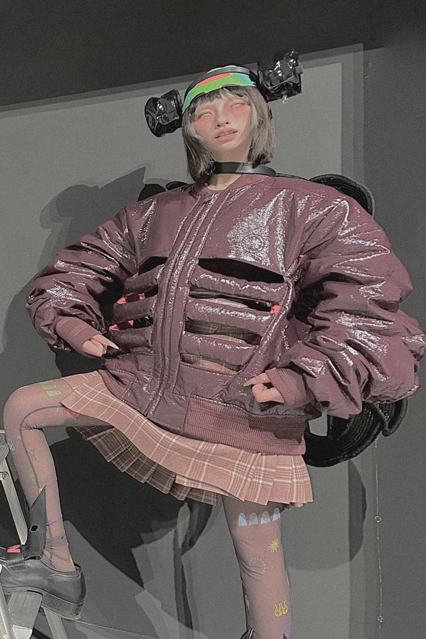 Walter Van Beirendonck kilt 2014 dark red - Image 8