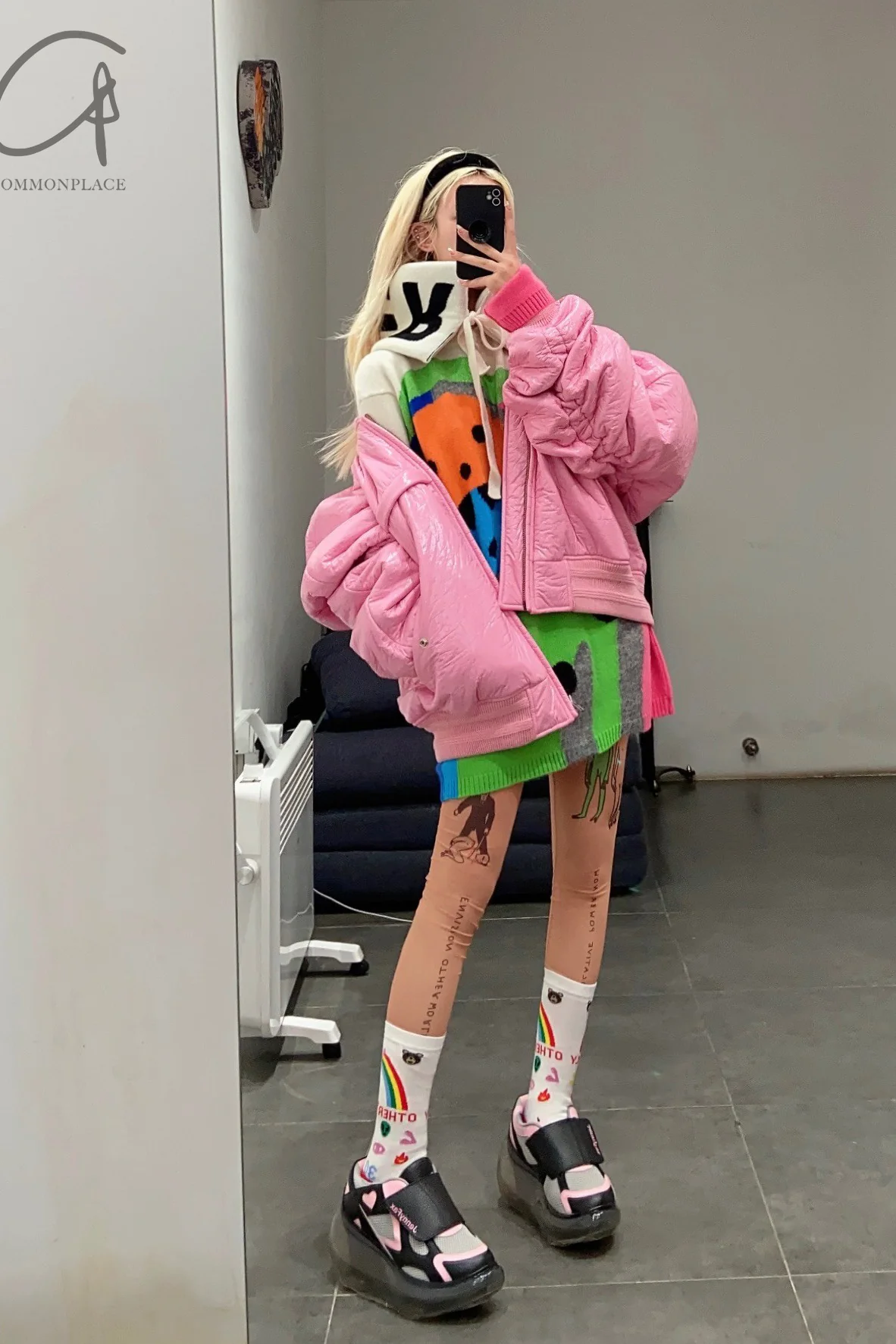 Walter Van Beirendonck printed mid-calf socks 9001 white 4 - Image 10