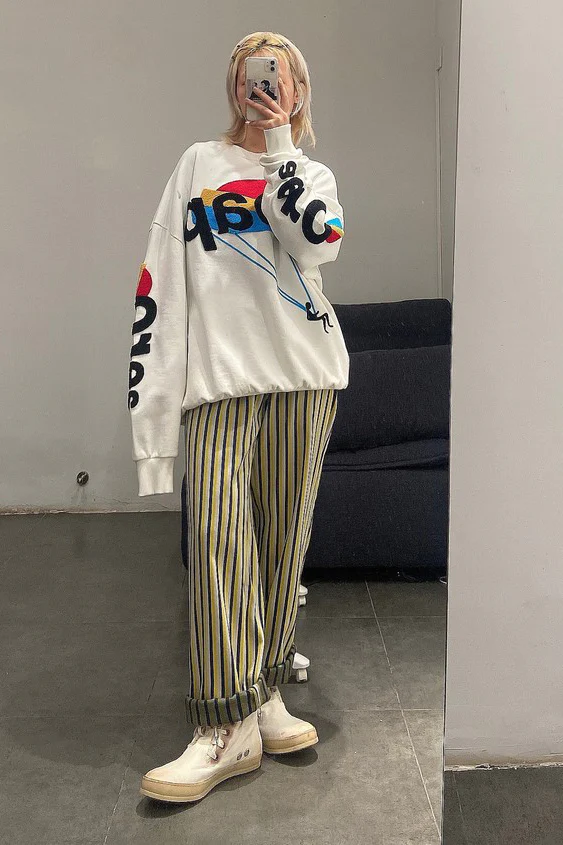 Walter Van Beirendonck (striped suit pants-yellow, blue) 2004 Dream-Trousers cc2 blue_yellow - Image 10