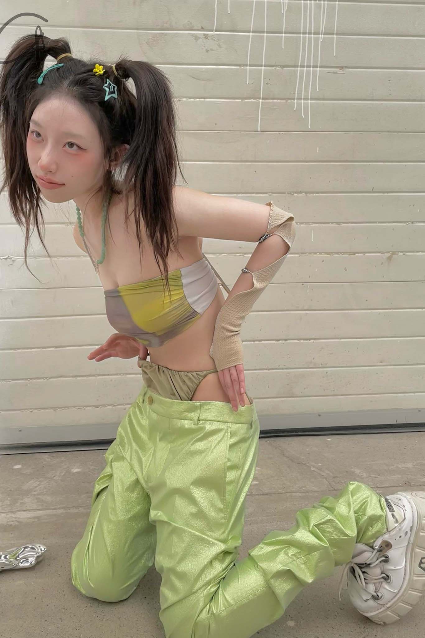 Walter Van Beirendonck (suit pants-green) 2001 Extra-Sharp-Trousers MEN - Image 10