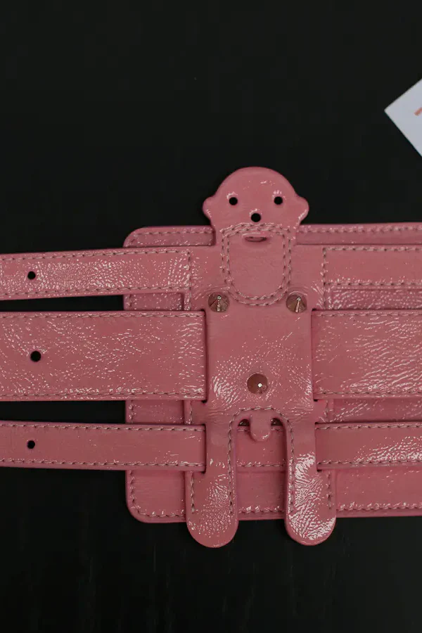 Walter Van Beirendonck embroidered bracelet 9017 light pink PWVB4 - Image 3