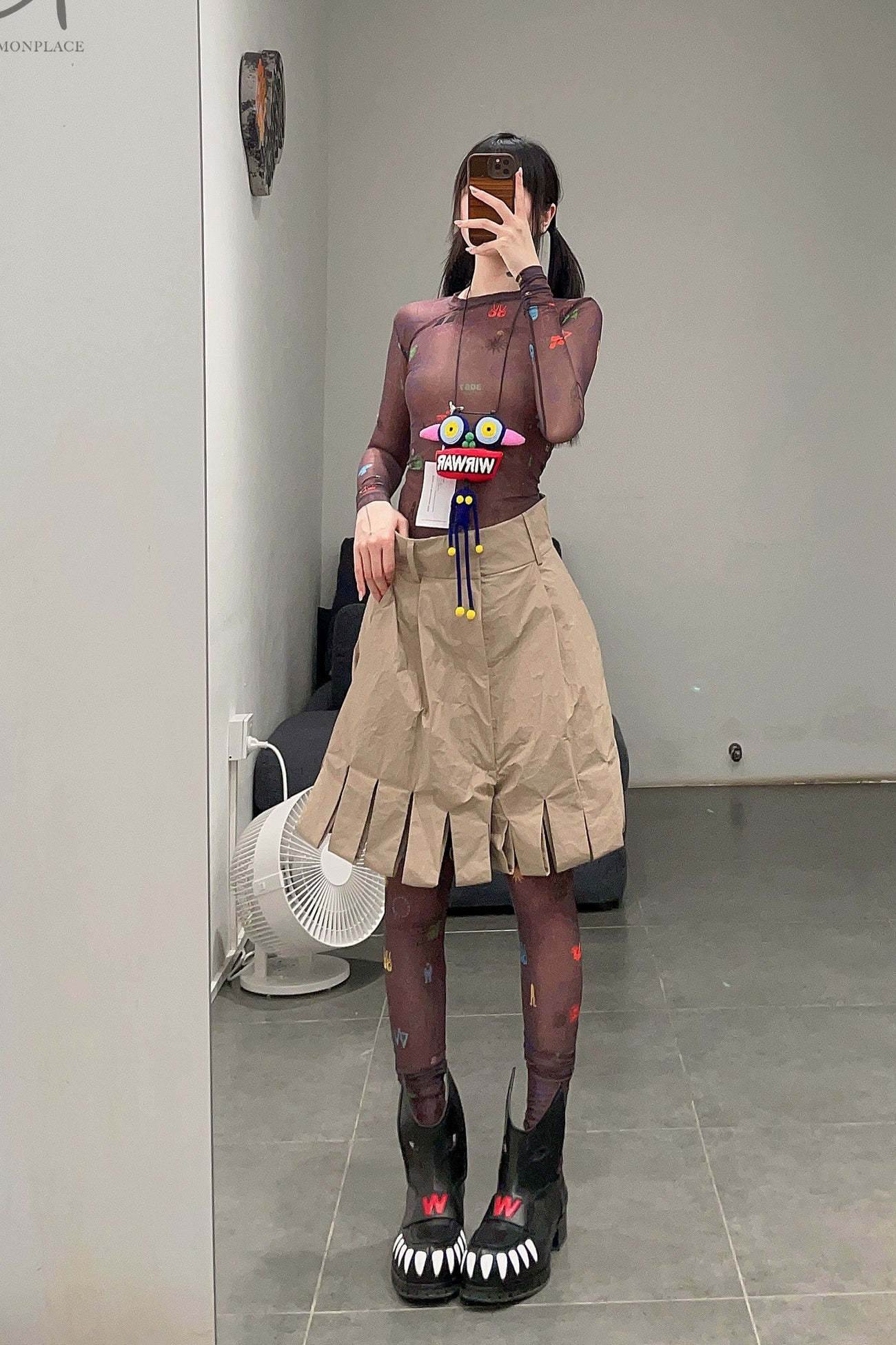 Walter Van Beirendonck Unisex Knitted Leggings 23 Spring/Summer WVB-8003-SHEN Dark - Image 9
