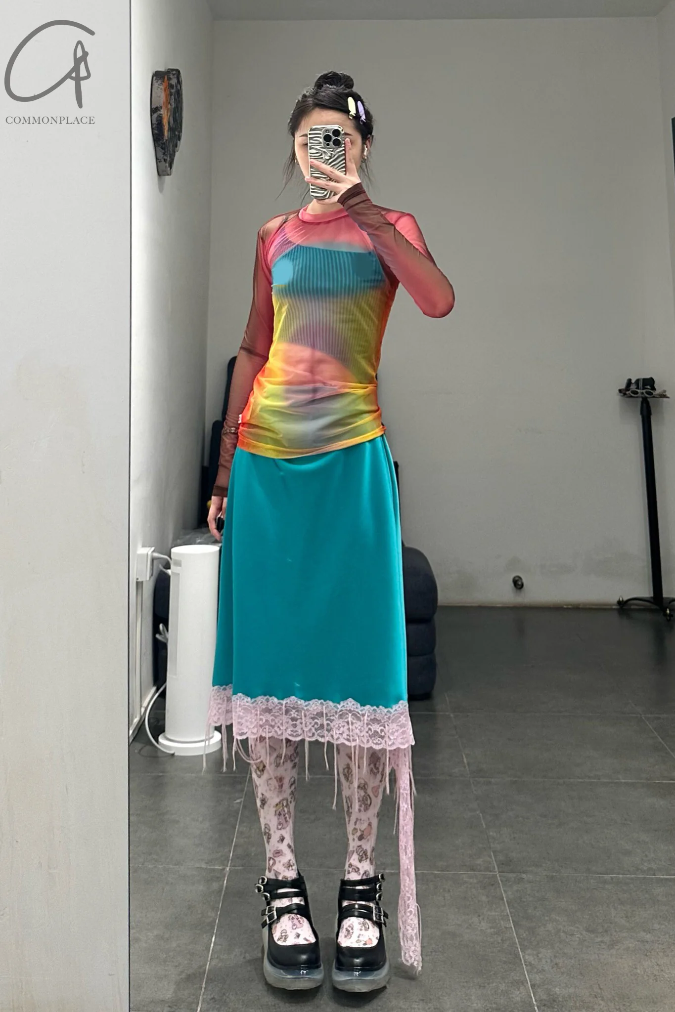Walter Van Beirendonck unisex knitted mesh long-sleeved ghost top ss21 8012 cc15 - Image 14
