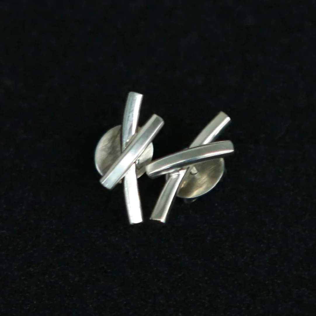 WERKSTATT MUNCHEN 925 Silver Hug Series Rings/Earrings German Highly Handcrafted WM-M4558-0 Earrings (M1727)