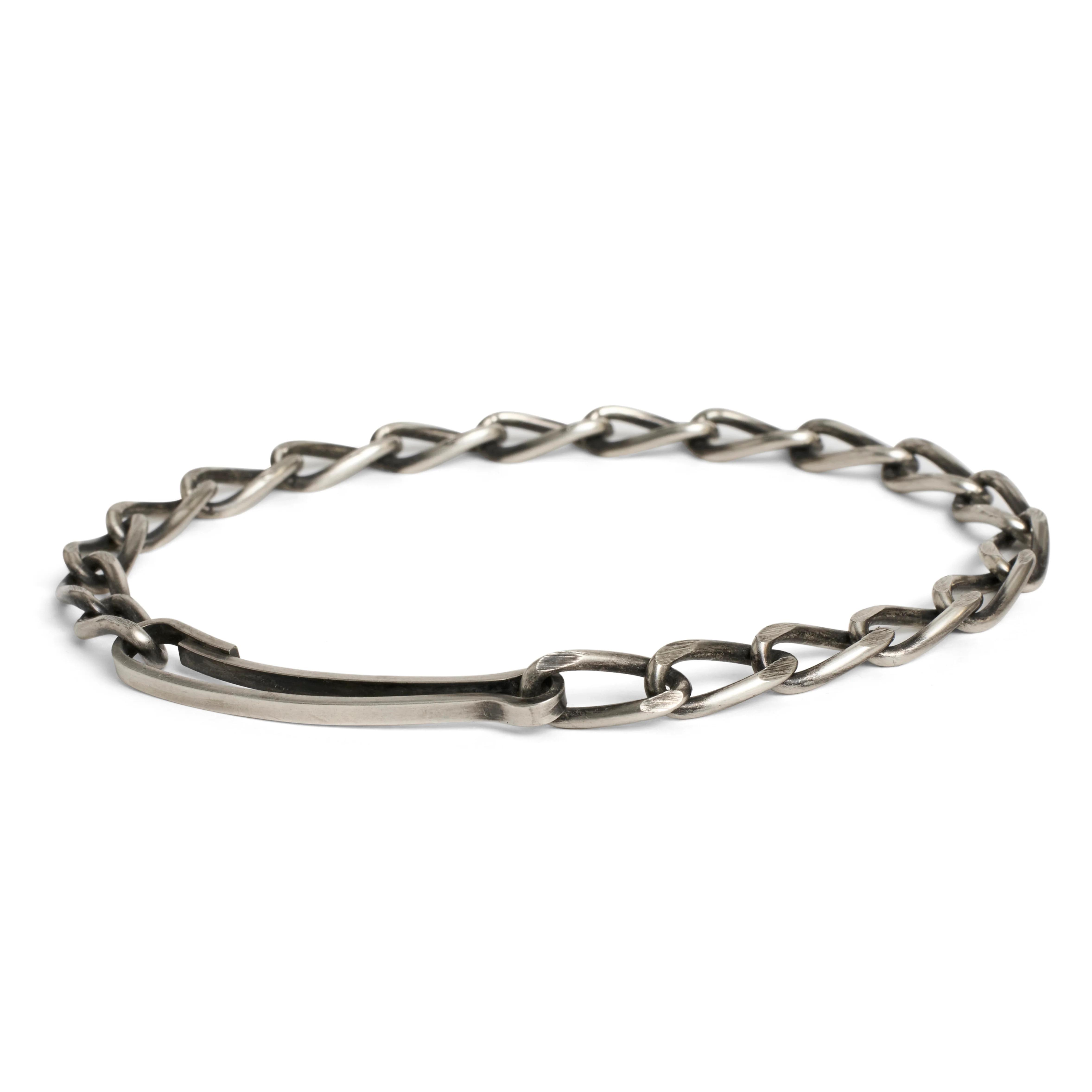 WERKSTATT MUNCHEN 925 Sterling Silver Chain Bracelet Series II, High-Quality German Handcraftsmanship WM-M2404-LL-0 (M2529)