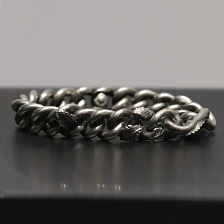 WERKSTATT MUNCHEN edge chain rose bud bracelet M2712 PWM2 - Image 3