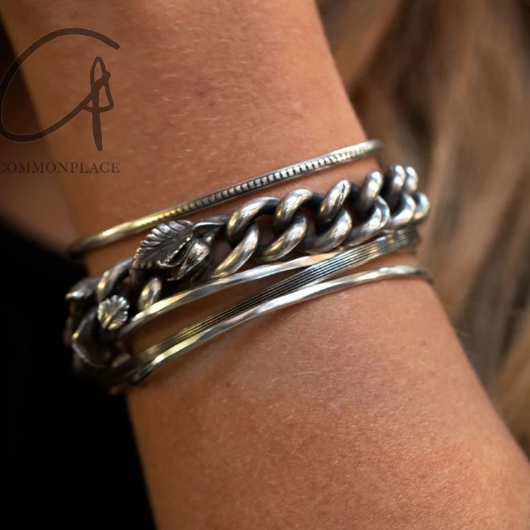 WERKSTATT MUNCHEN edge chain rose bud bracelet M2712 PWM2 - Image 6
