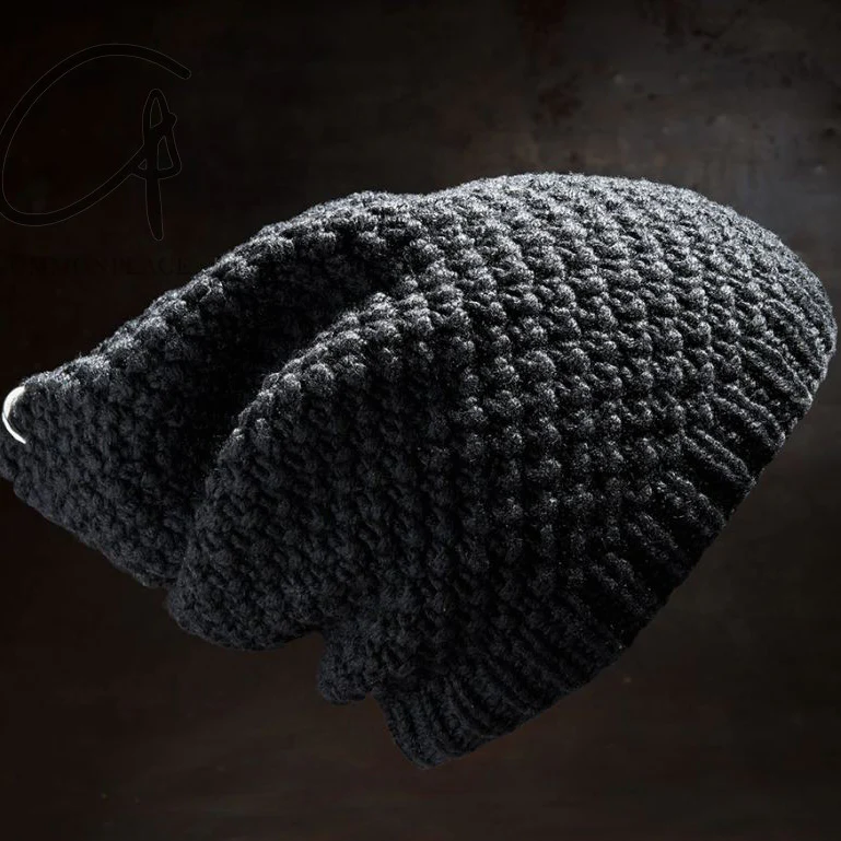 WERKSTATT MUNCHEN 925 silver buckle cashmere knitted hat collection unisex style German handmade WM-M8050-YMHCYJH anthracite gray sterling silver ring PWM3 - Image 3