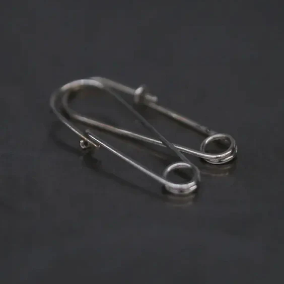 WERKSTATT MUNCHEN safety pin fine earrings M4519 PWM13 - Image 2