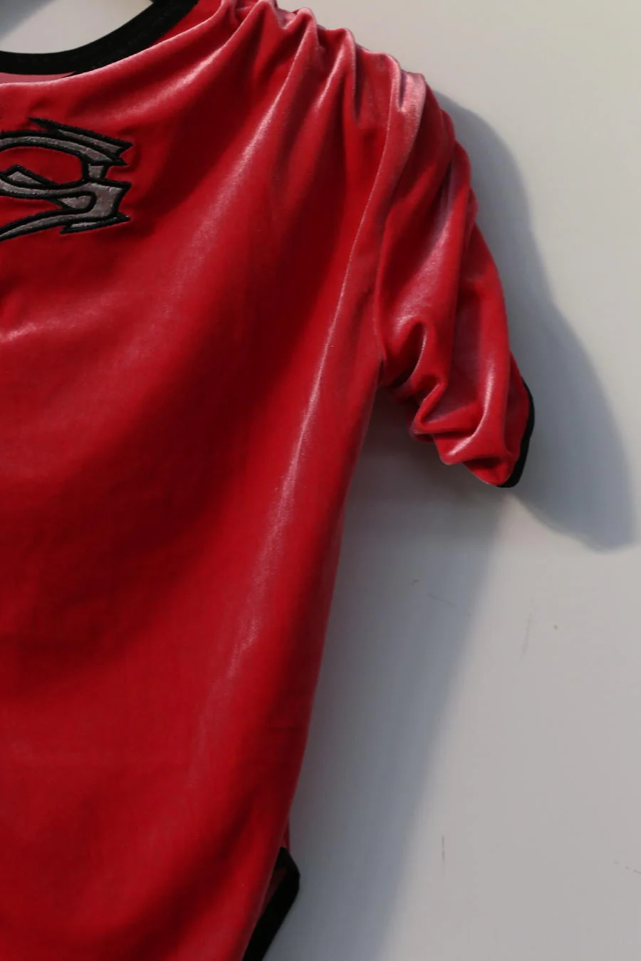 Windowsen "Alien" velvet conjoined short -sleeved PS23OP001 rose red - Image 3