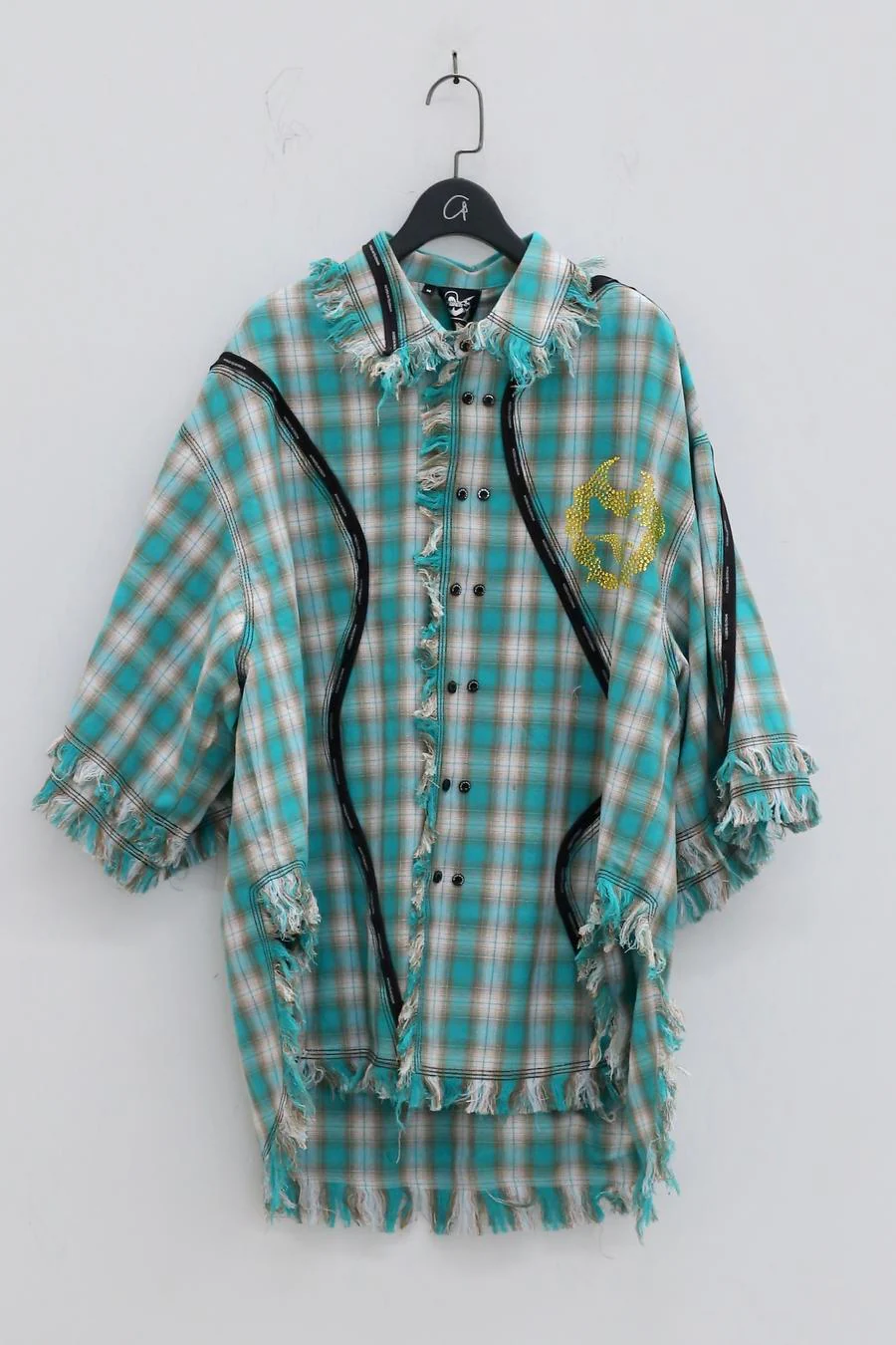 WINDOWSEN Check distressed shirt SS22T028GN