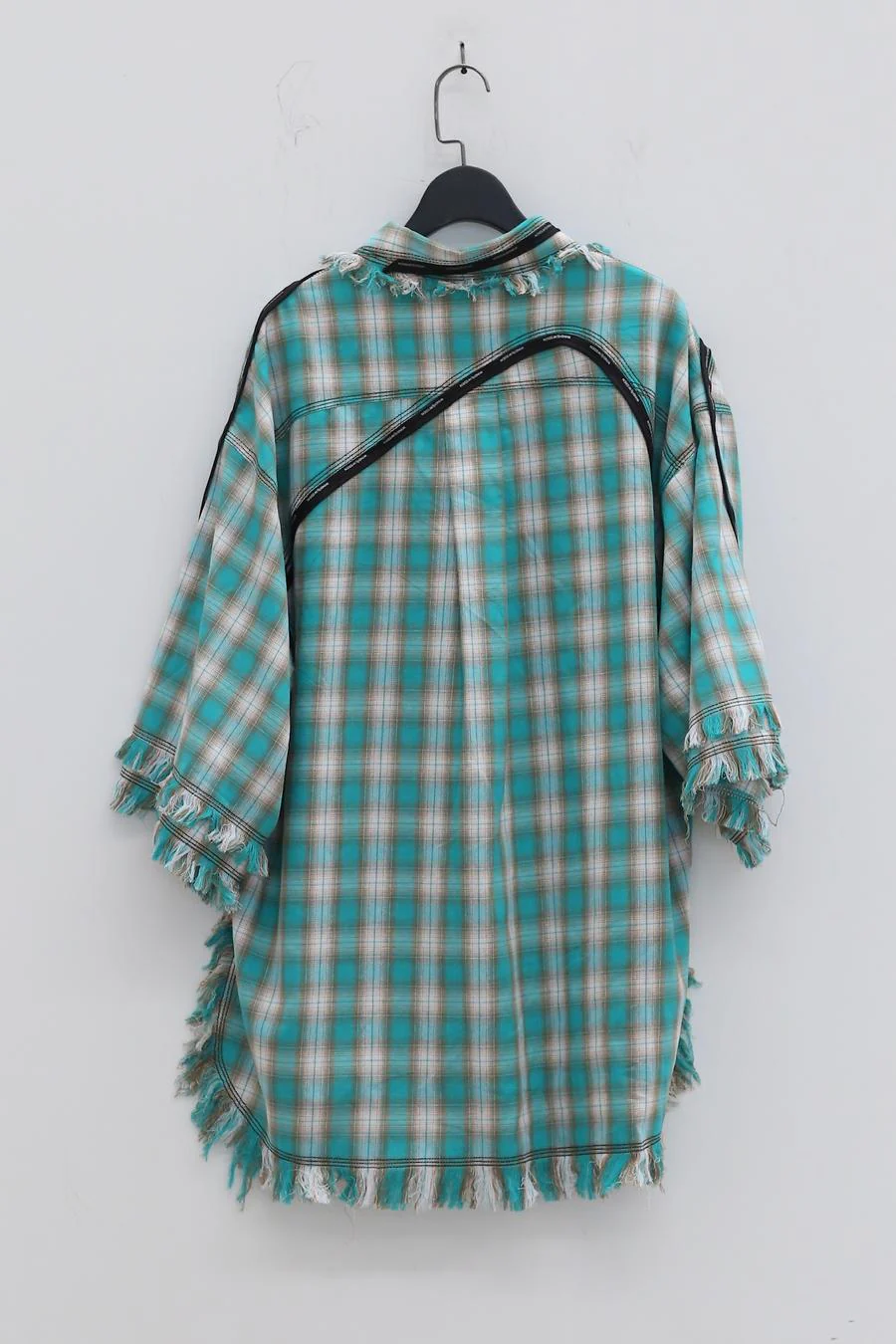 WINDOWSEN Check distressed shirt SS22T028GN - Image 2