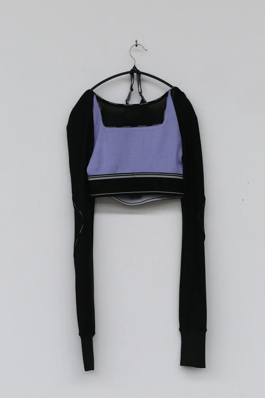 WINDOWSEN Colorblock Short Sports Top WA21-G2-01-C1 Black & Purple PW1 - Image 6