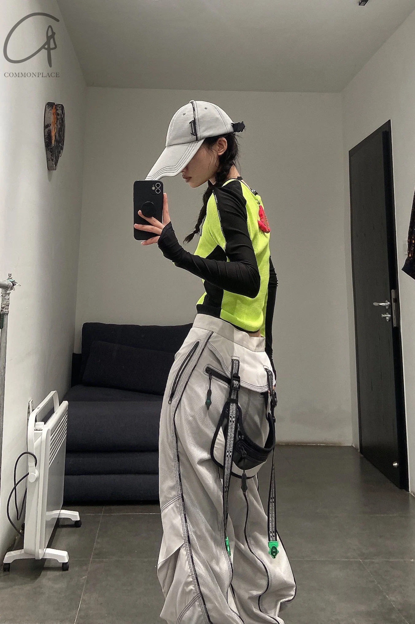 WINDOWSEN Curve Cycling Top WA21-G2-A17-C3-0 Black & Yellow PW6 - Image 9
