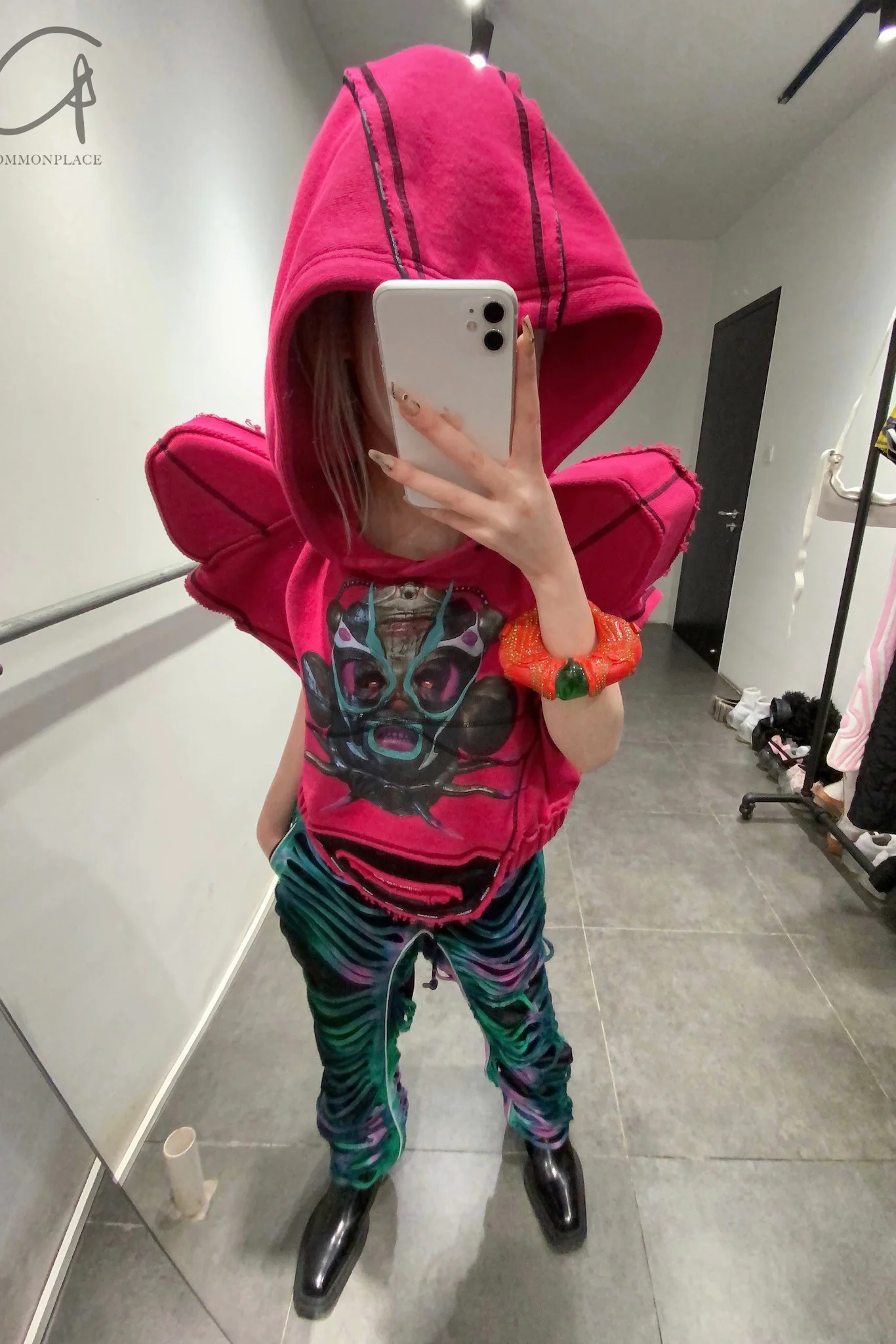WINDOWSEN distressed printed sweatpants WDS-SS22P010MT-YINHUA - Image 15