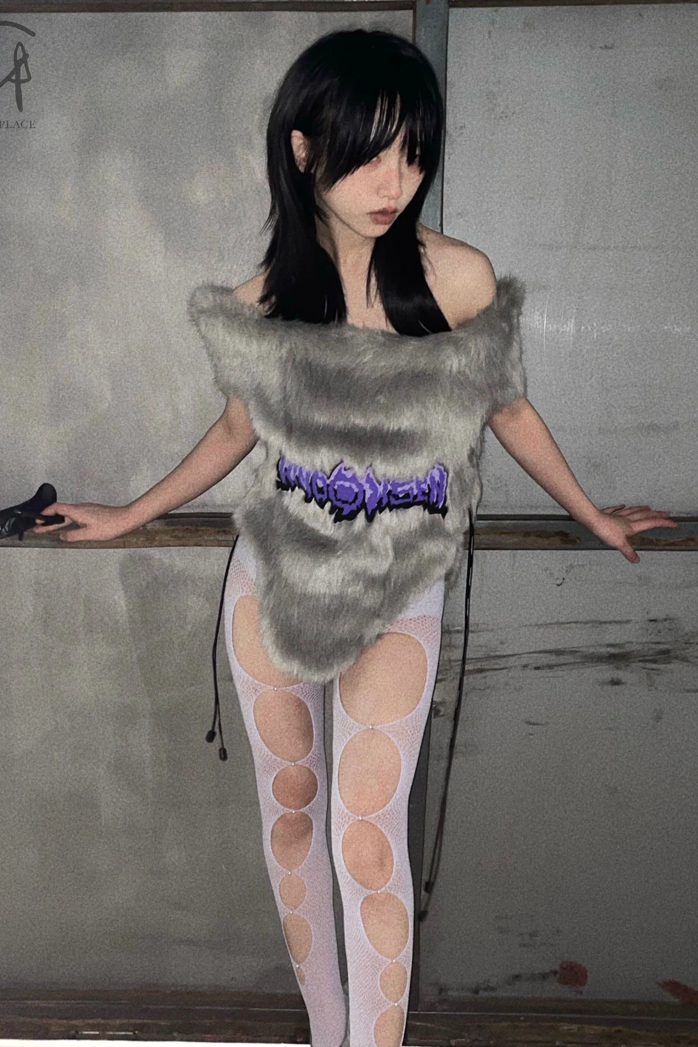 WINDOWSEN Faux Fur Corset WA21-G2-20-C5 Gray PW5 - Image 11