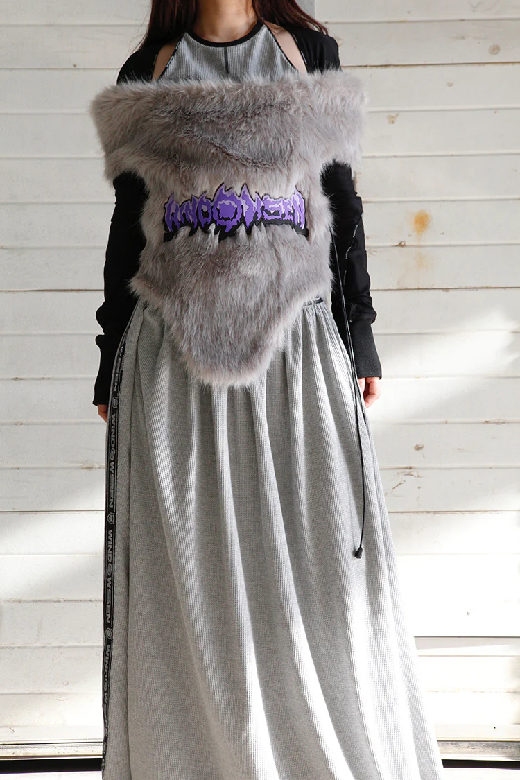 WINDOWSEN Faux Fur Corset WA21-G2-20-C5 Gray PW5 - Image 3