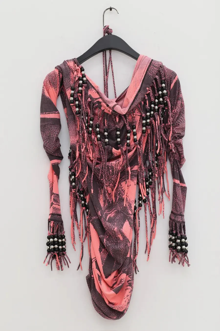 WINDOWSEN Fringed hooded dress with gloves 24D003PK - Image 4