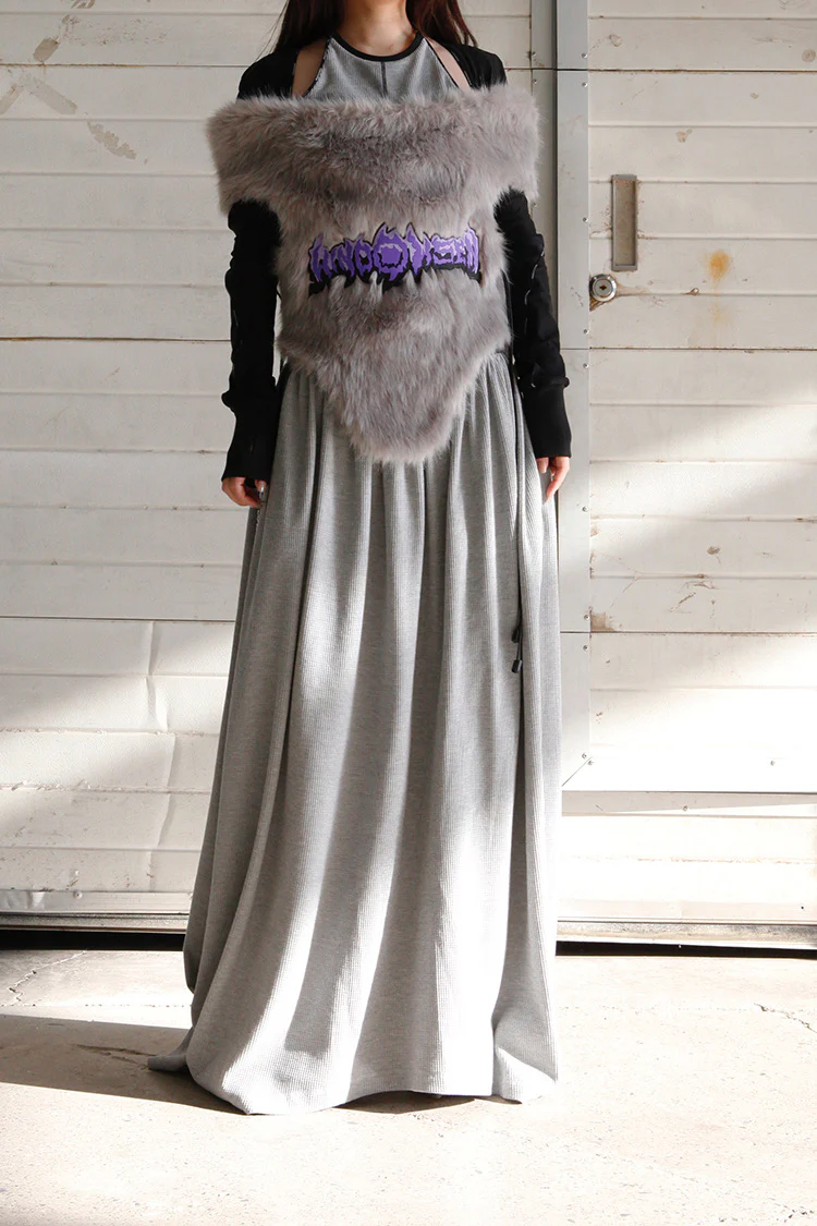 WINDOWSEN Knitted Skirt WA21-G3-04-C2-6 Light Gray PW4 - Image 13