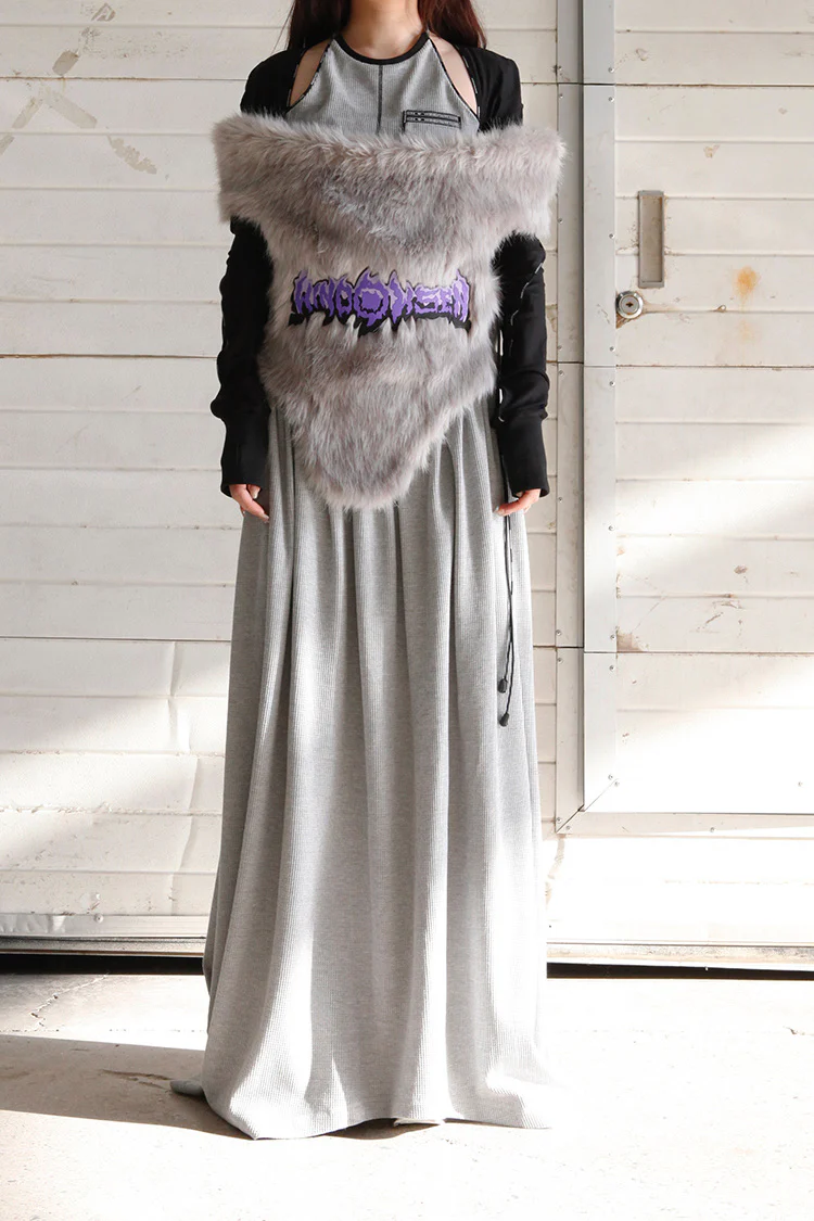 WINDOWSEN Knitted Skirt WA21-G3-04-C2-6 Light Gray PW4 - Image 14