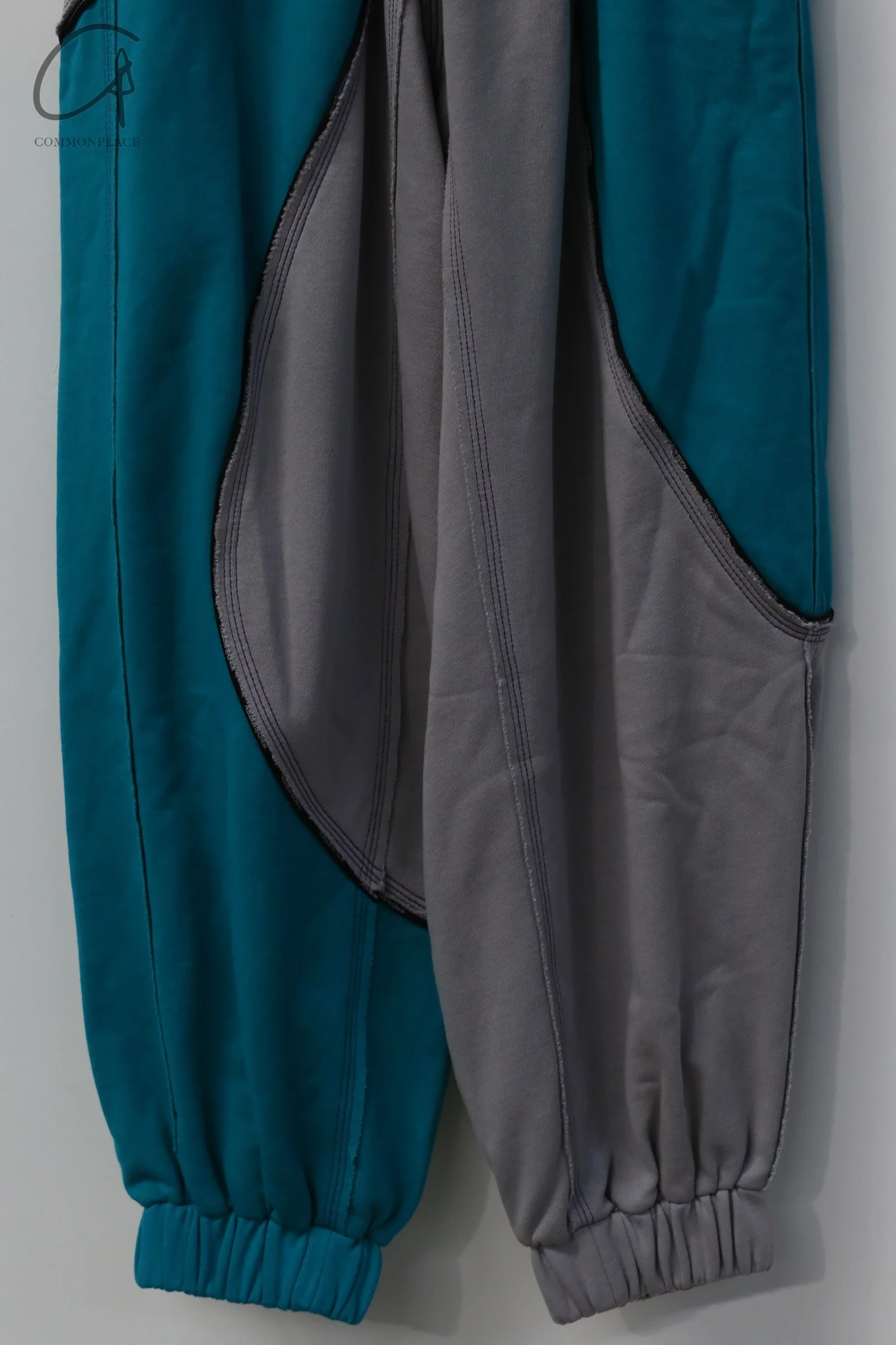 WINDOWSEN Patchwork Sweatpants WA21-G4-01-C2 White & Blue PW9 - Image 5