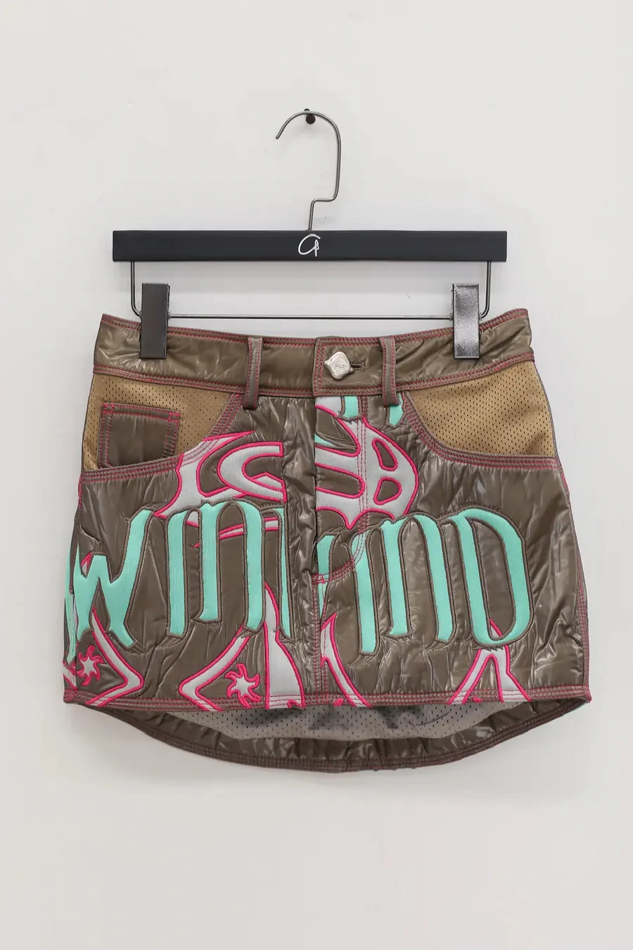 WINDOWSEN 24 Spring/Summer Patterned Mini Skirt WDS-24S003BZ-ZONG Brown