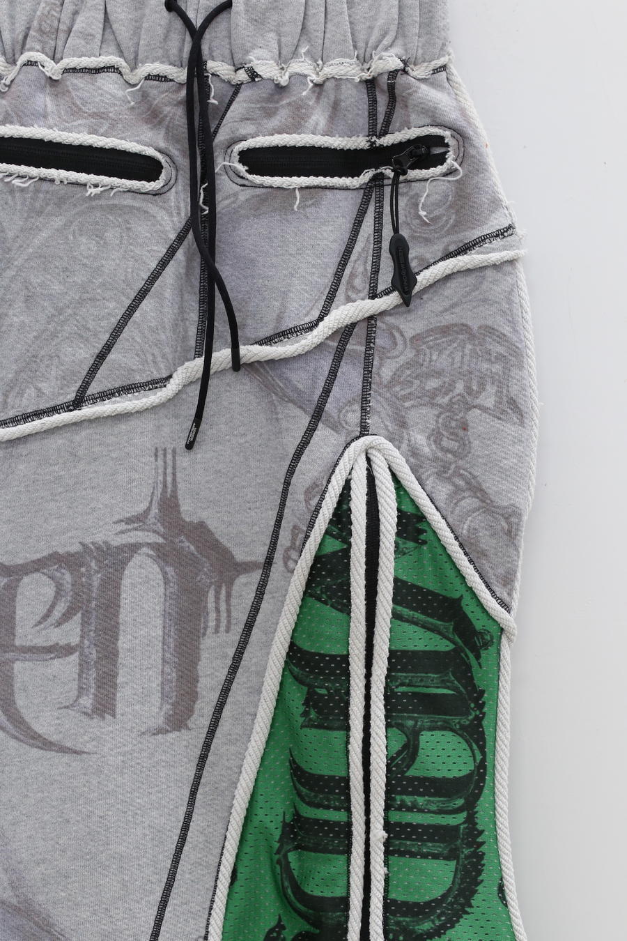 WINDOWSEN printed stitching fishtail skirt SS23S006 - Image 2