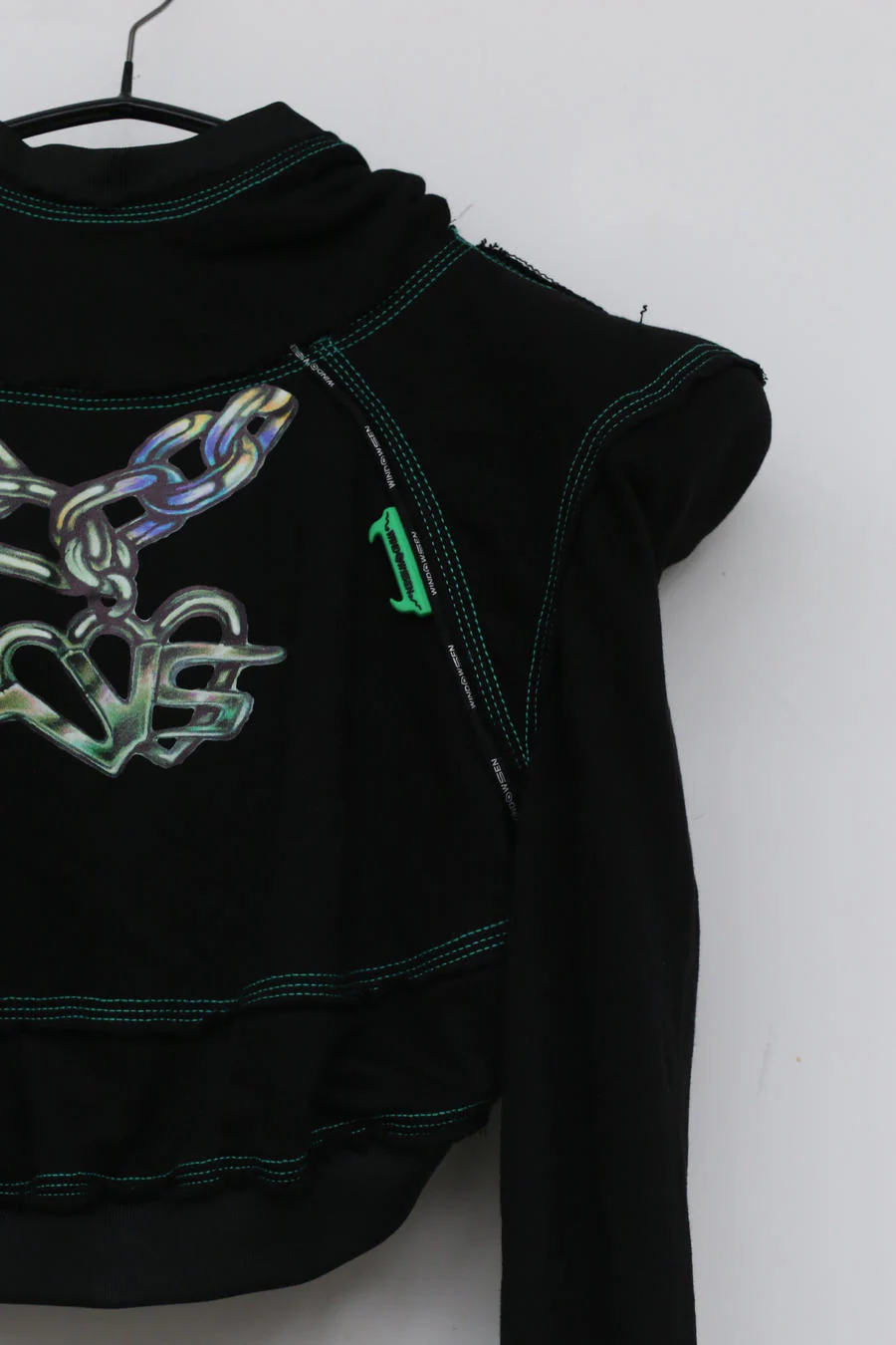 WINDOWSEN Short Sweatshirt with Shoulder Pads WA21-G2-11-C1 PW3 - Image 3