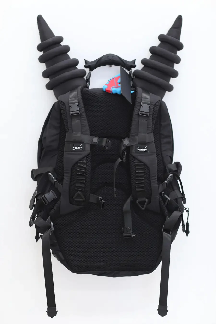 WINDOWSEN Spiked Backpack 24A003BK Black (24A003) - Image 2