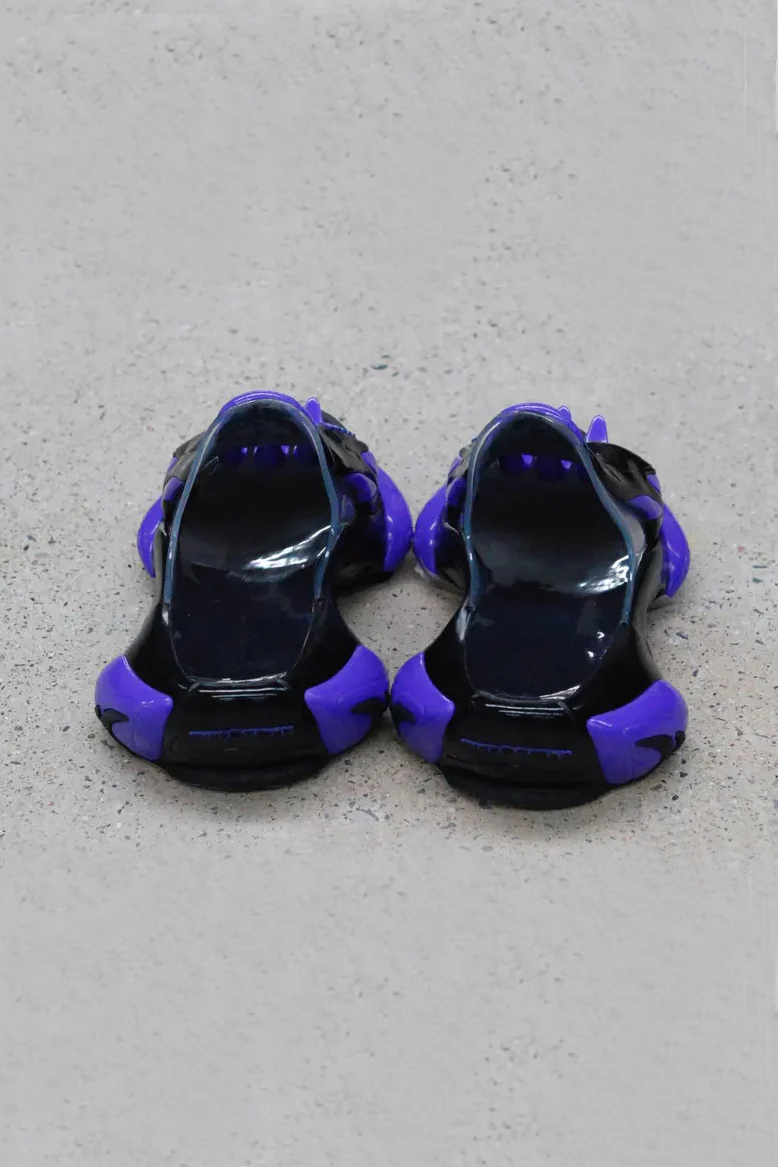 WINDOWSEN Sports Shaped Slippers SS22F020BK Black/Purple WDSCF004 - Image 4