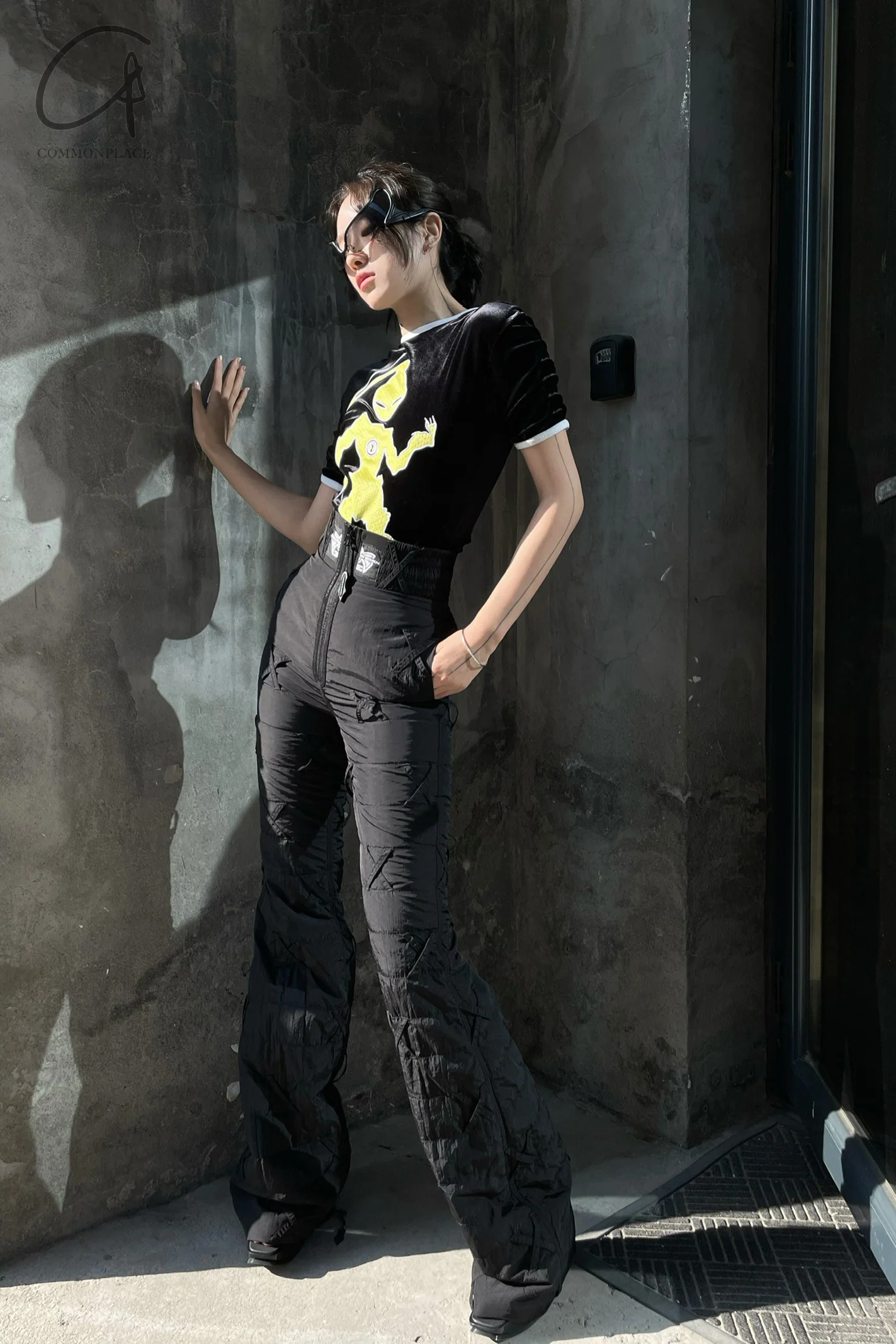 Windowsen wide -leg ski pants PS23P005 black - Image 7