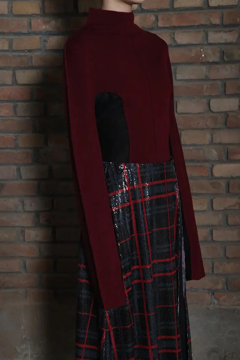 Yang Li F3191 sequined plaid skirt - Image 4