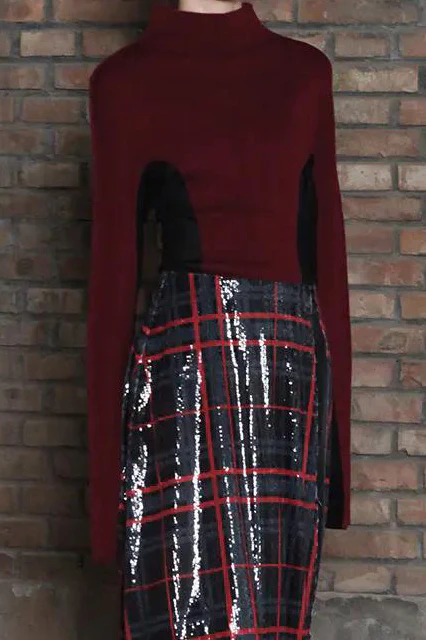 Yang Li F9192 mixed knit sweater - Image 6
