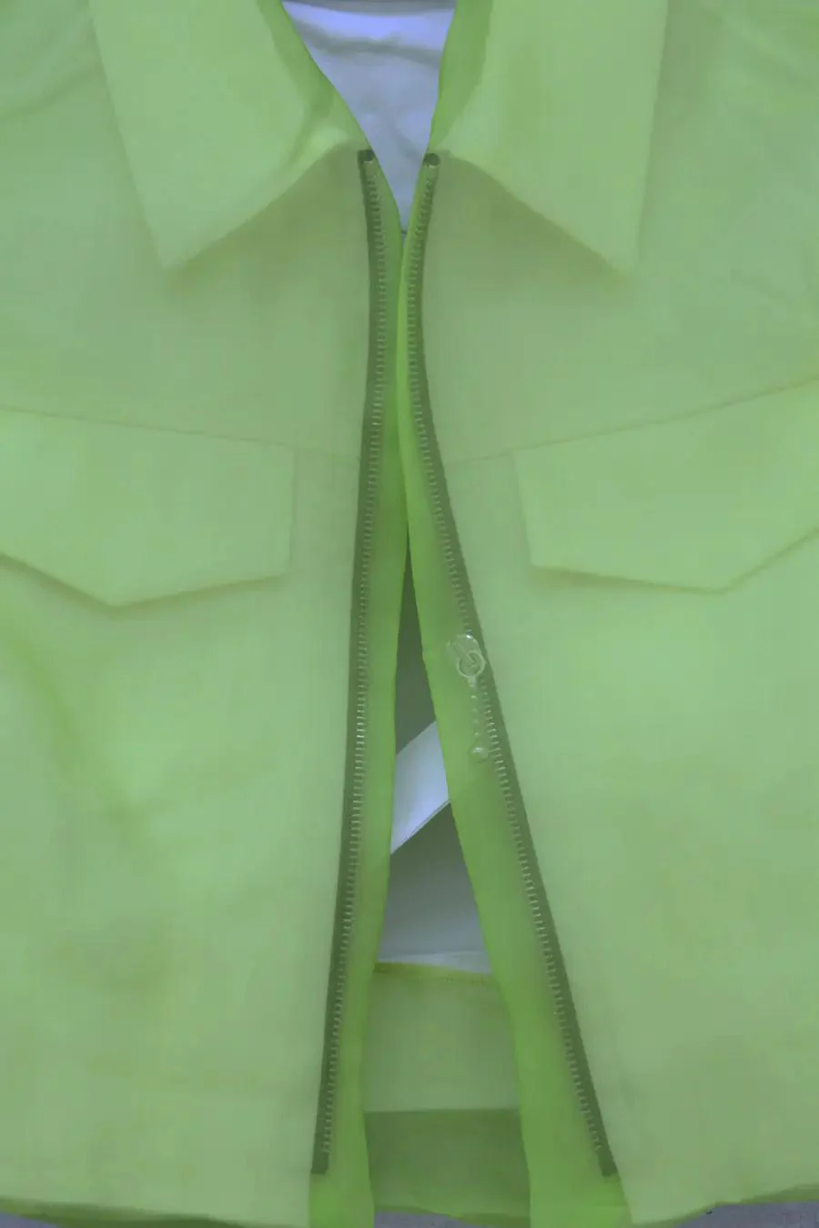 Yang Li Sleeveless Jacket F6180 EL R072 Fruit Green & White - Image 8