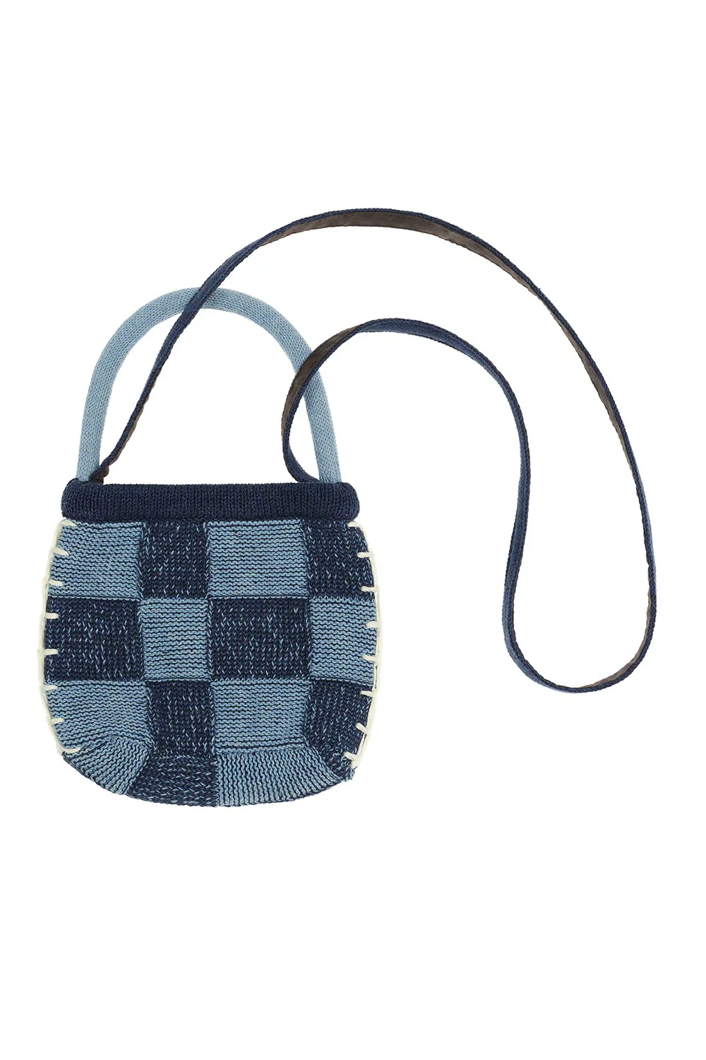 YANYAN KNITS 25 Autumn/Winter Embellished Plaid Clutch YYK-YYW25-0822-DENIM - Image 6
