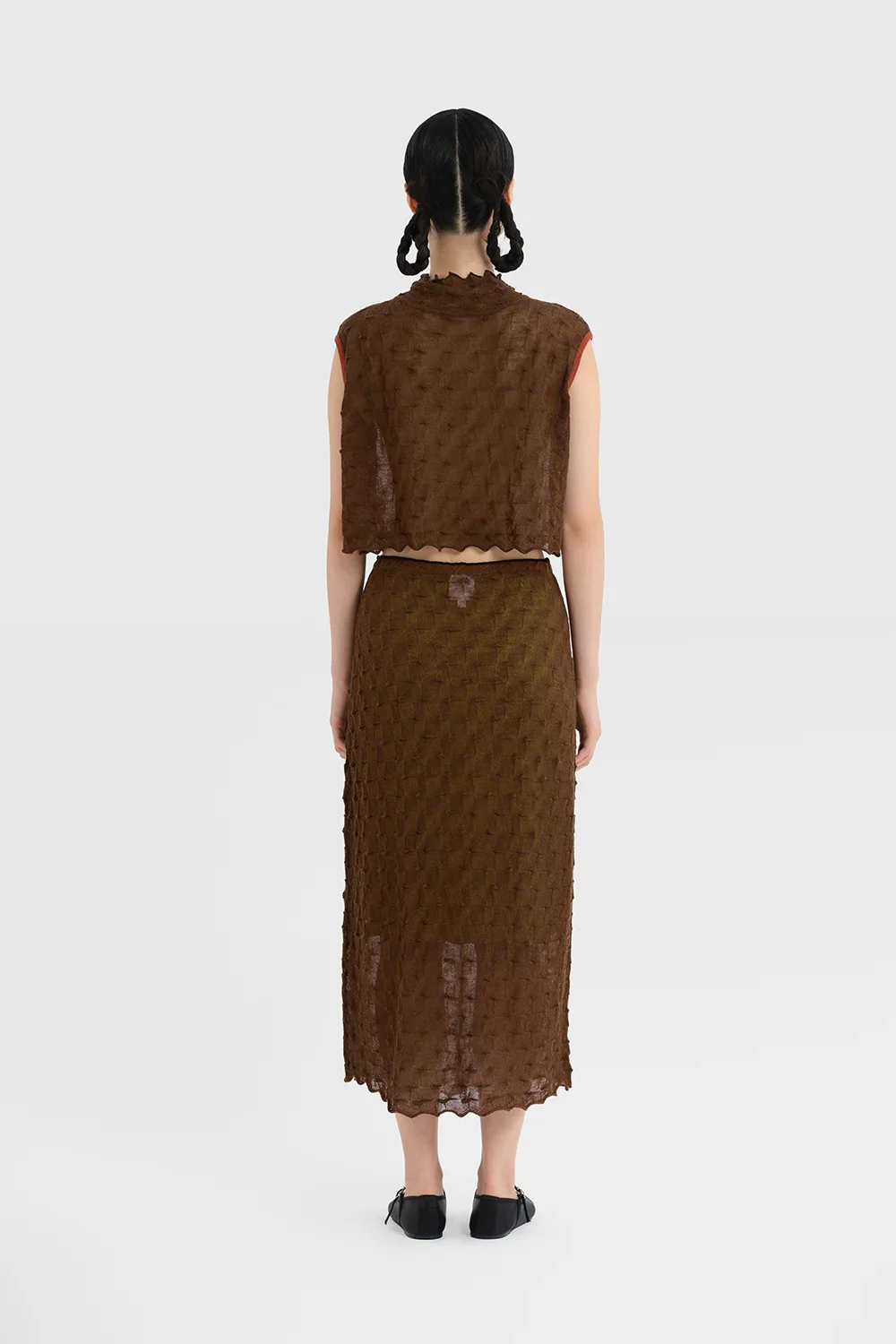 YANYAN KNITS 25 Autumn/Winter Stand Collar Vest YYK-YYW25-1021-BROWN - Image 17