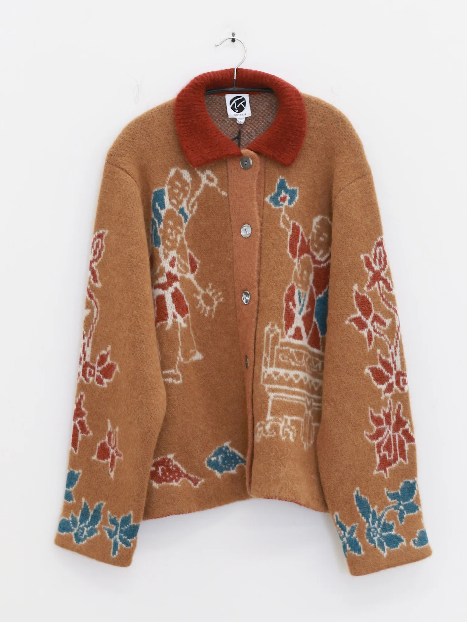 YANYAN KNITS 25 Fall/Winter LAZA Work Jacket/Short Coat YYK-YYW25-2031-ZONG (Brown) - Image 6
