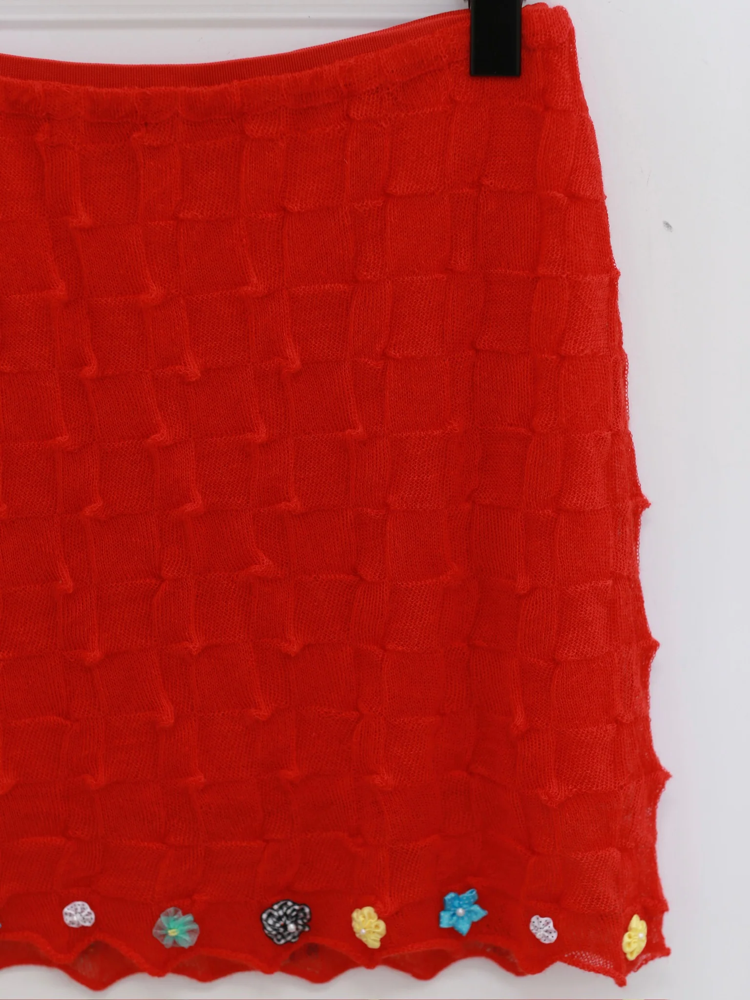 YANYAN KNITS 25 Spring/Summer BORLOR Camisole/Woven Lined Mini Skirt YYK-YYW25-0771-HONG Red Skirt YYW25-0081 - Image 2
