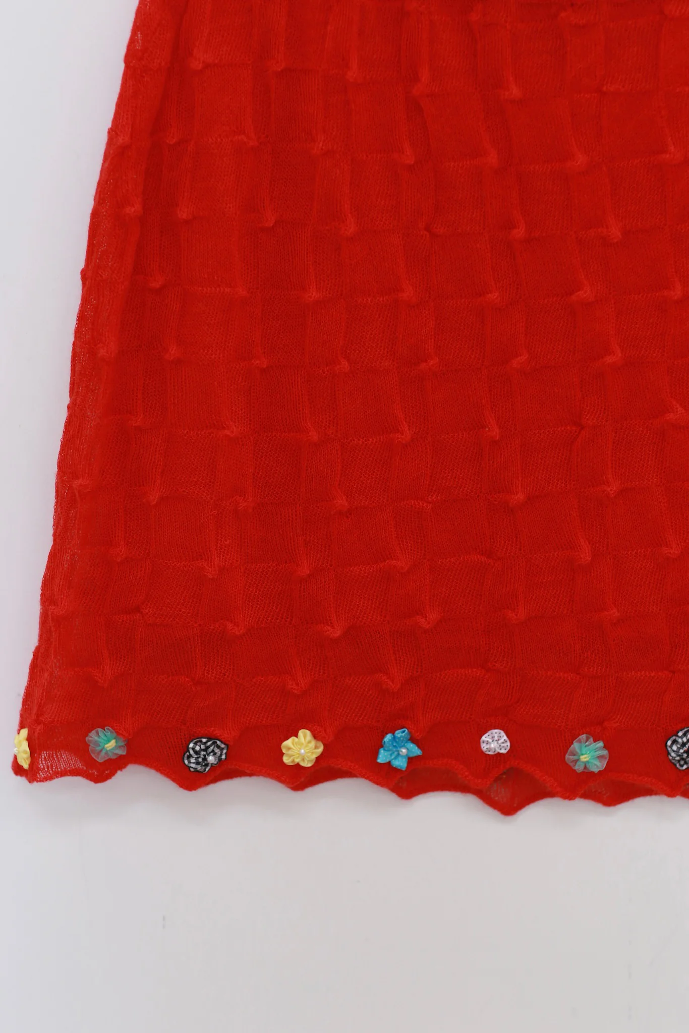 YANYAN KNITS 25 Spring/Summer BORLOR Camisole/Woven Lined Mini Skirt YYK-YYW25-0771-HONG Red Skirt YYW25-0081 - Image 3