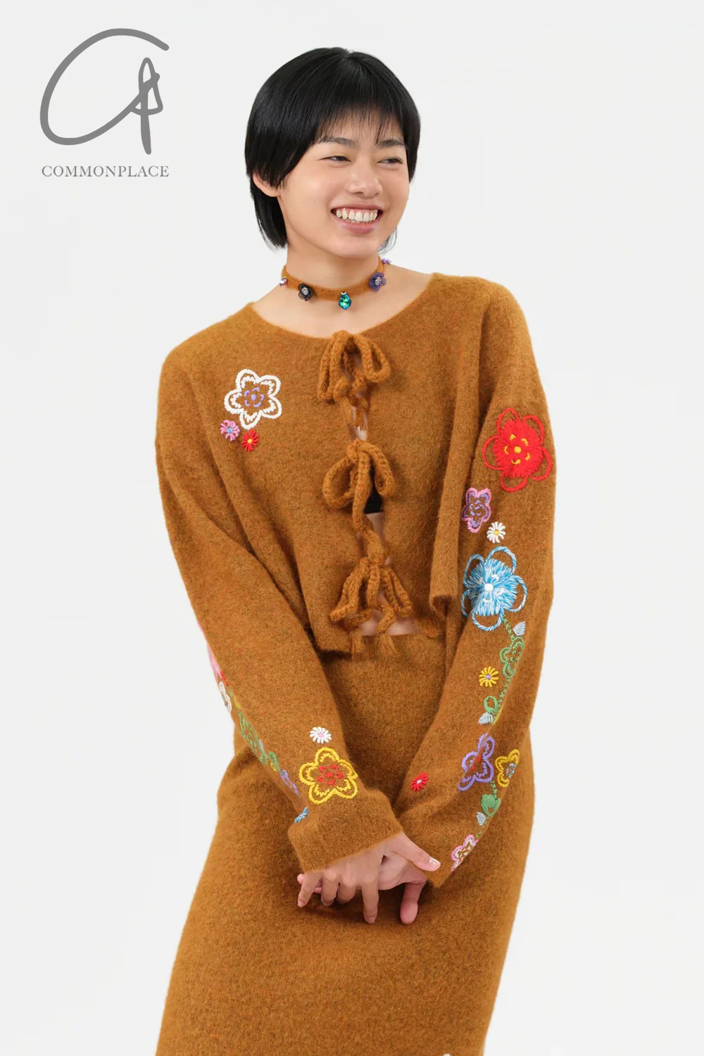 YANYAN KNITS Alpaca Knitted Sweater/Pencil Skirt YYK-YYW24-1961-HUANG Skirt YYK-YYW24-1941 - Image 9