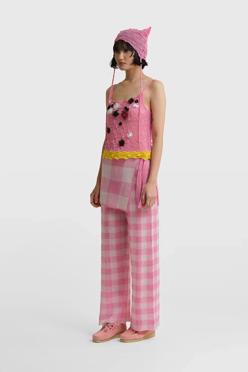 YANYAN KNITS BORLOR Floral Camisole Vest YYK-YYW26-0621-FEN Pink - Image 3