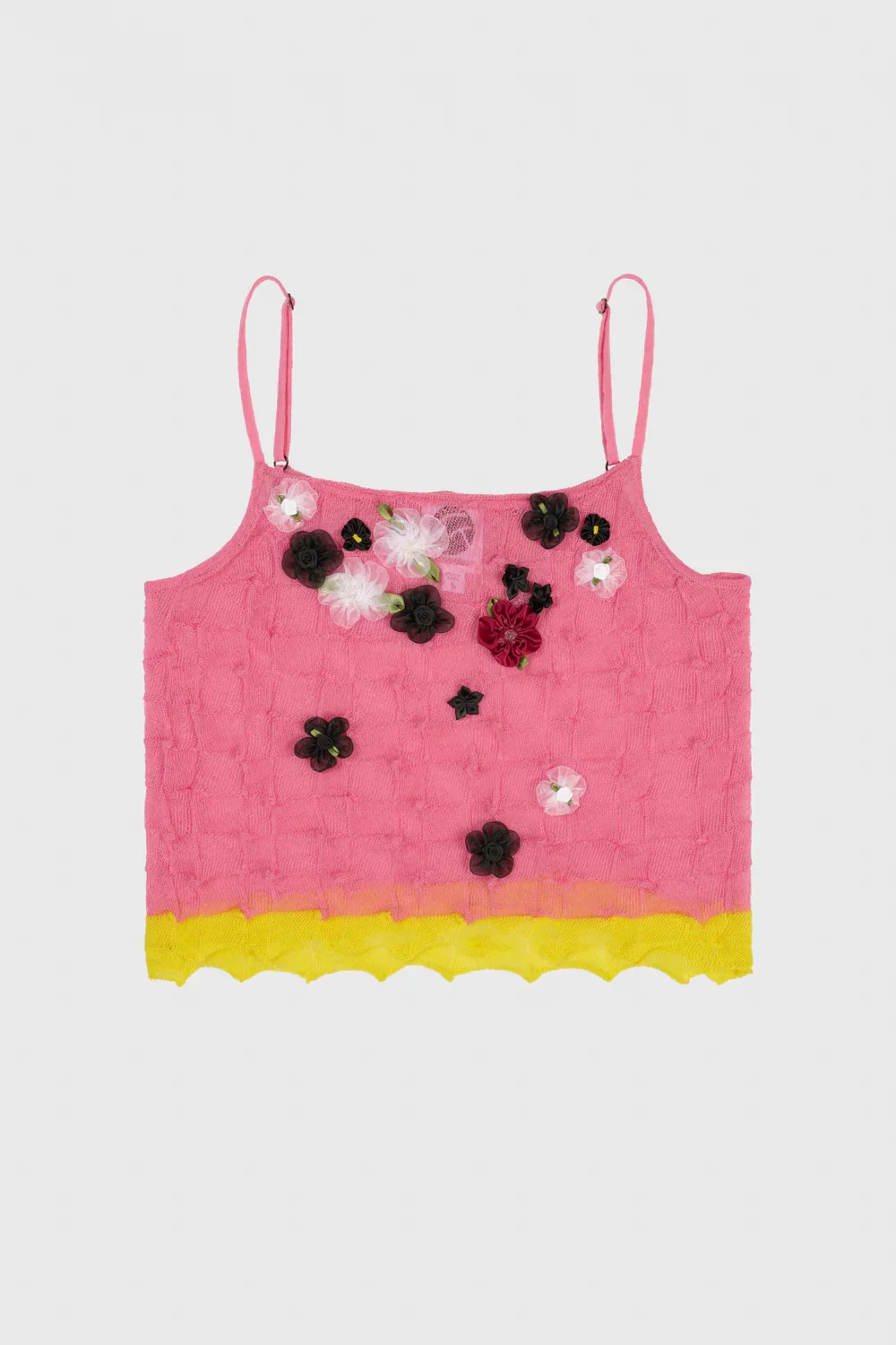 YANYAN KNITS BORLOR Floral Camisole Vest YYK-YYW26-0621-FEN Pink - Image 5