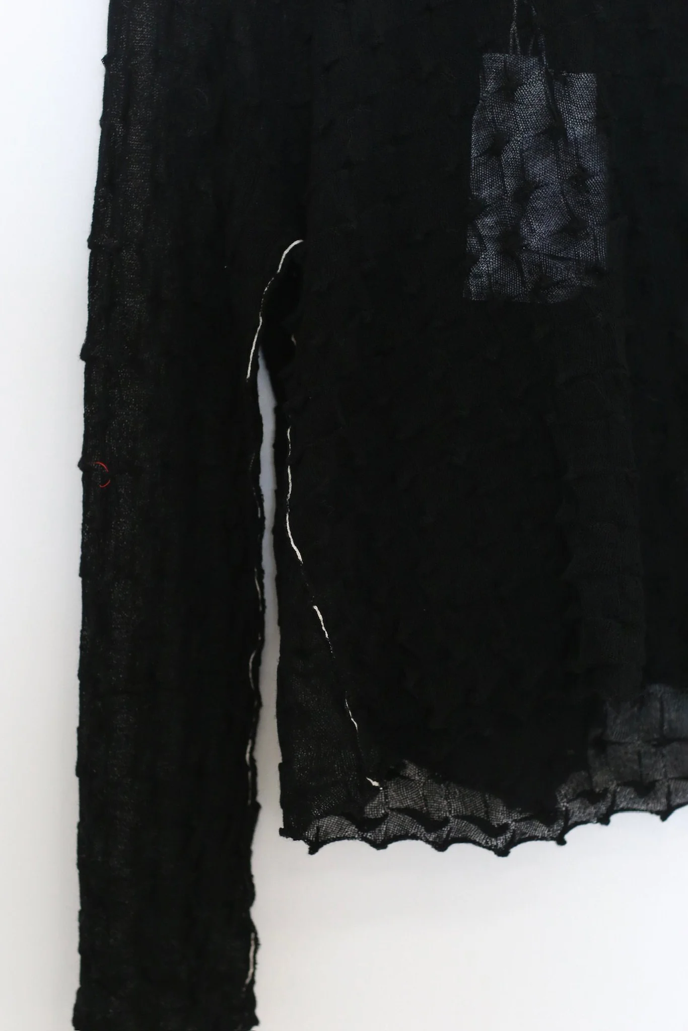 YANYAN KNITS BORLOR LS Hoodie YYK-YYW25-2291-HEI Black - Image 2